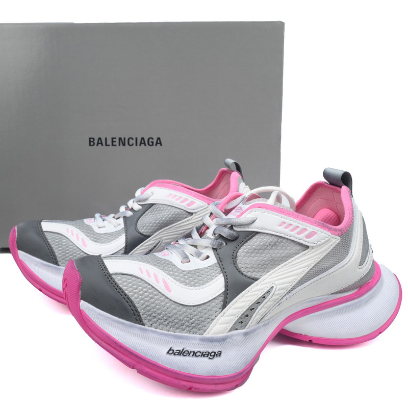 Balenciaga Circuit Sneaker In Grey, White And Pink - DopestKickz