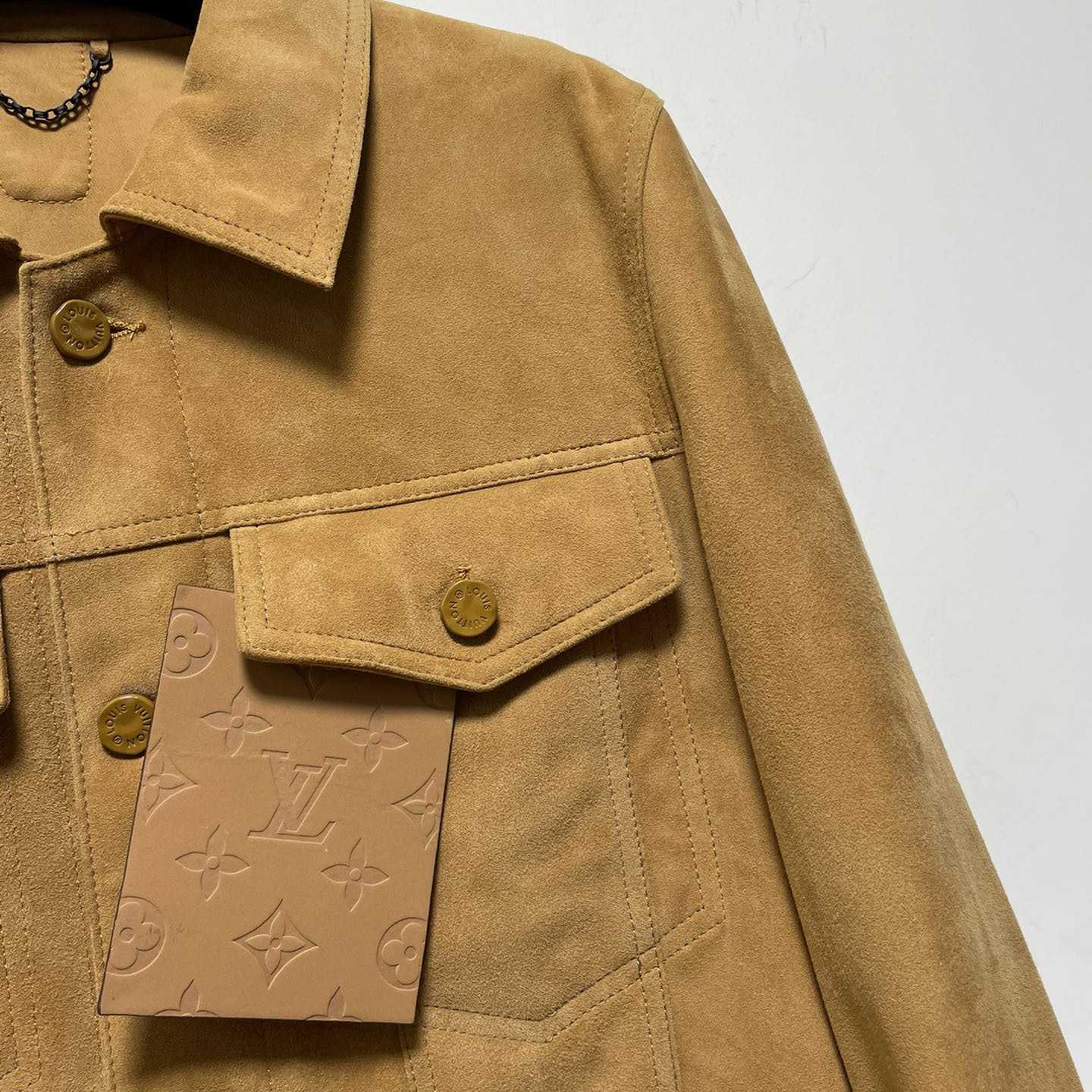 Louis Vuitton LVSE Suede Denim Jacket   1AA5LV - DopestKickz