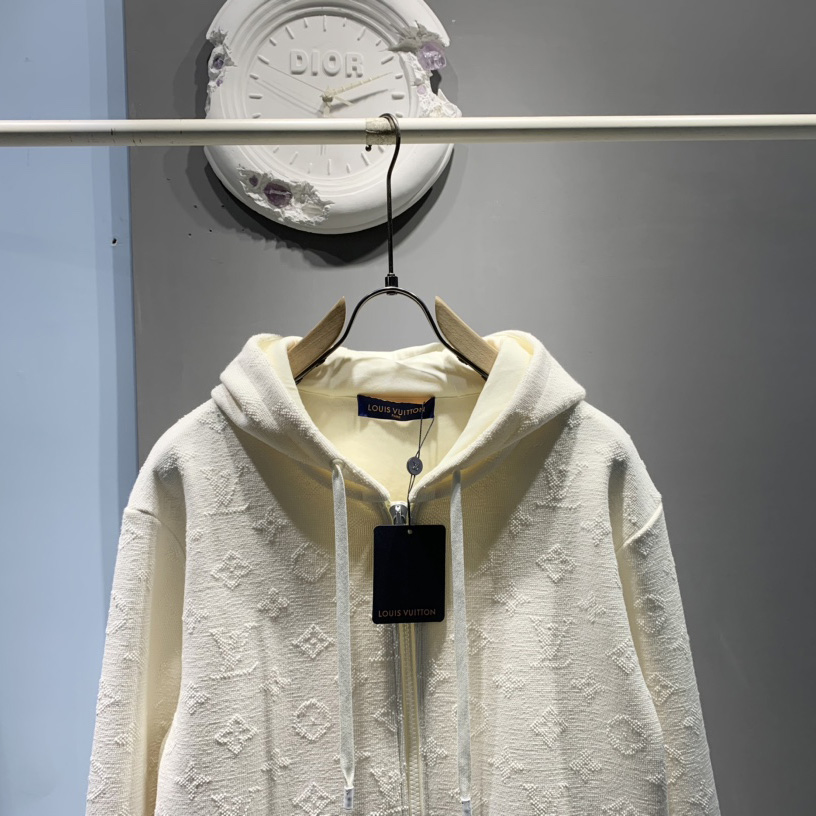 Louis Vuitton Monogram Zip Through Hoodie - DopestKickz