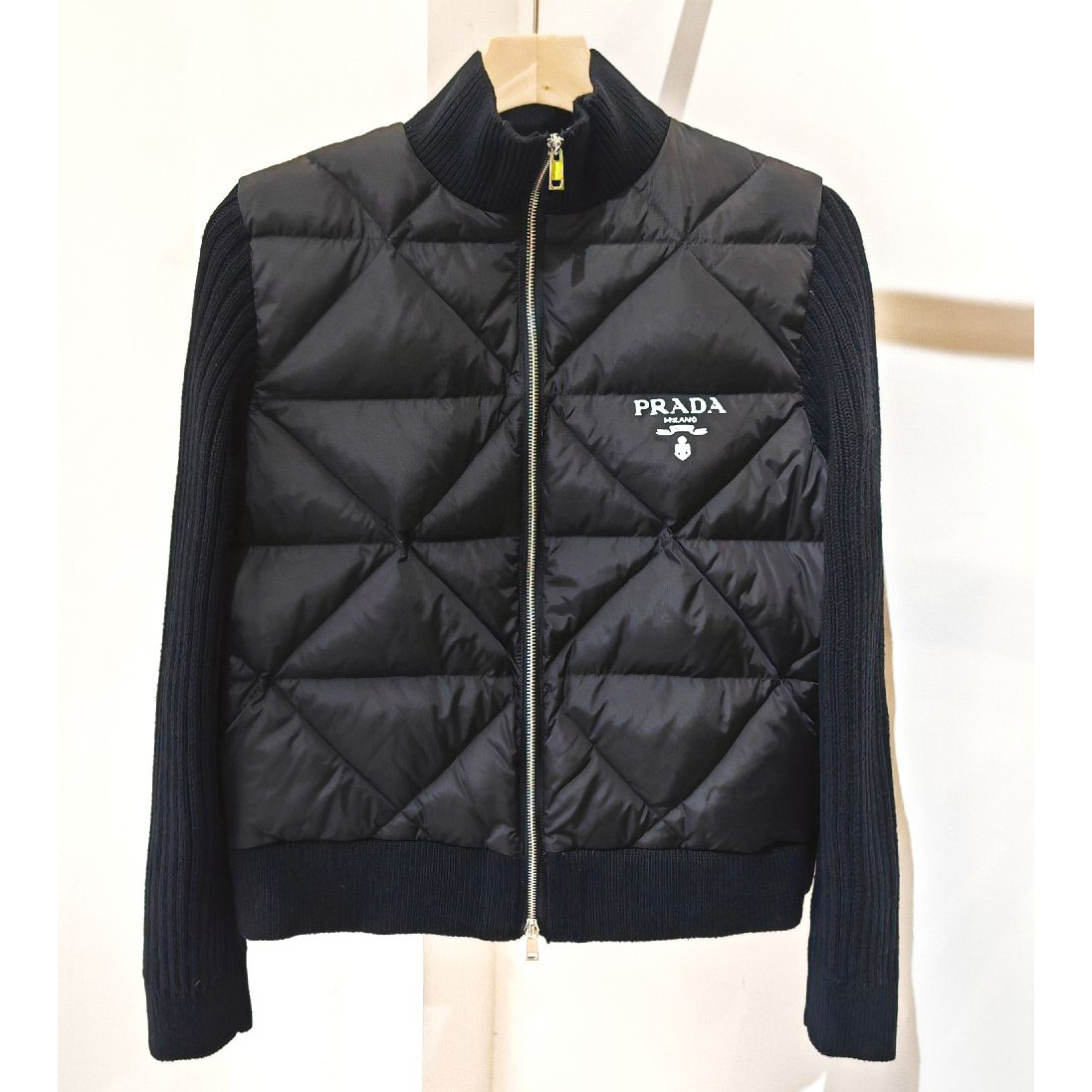 Prada Quilted Re-Nylon And Cashmere Jacket - DopestKickz