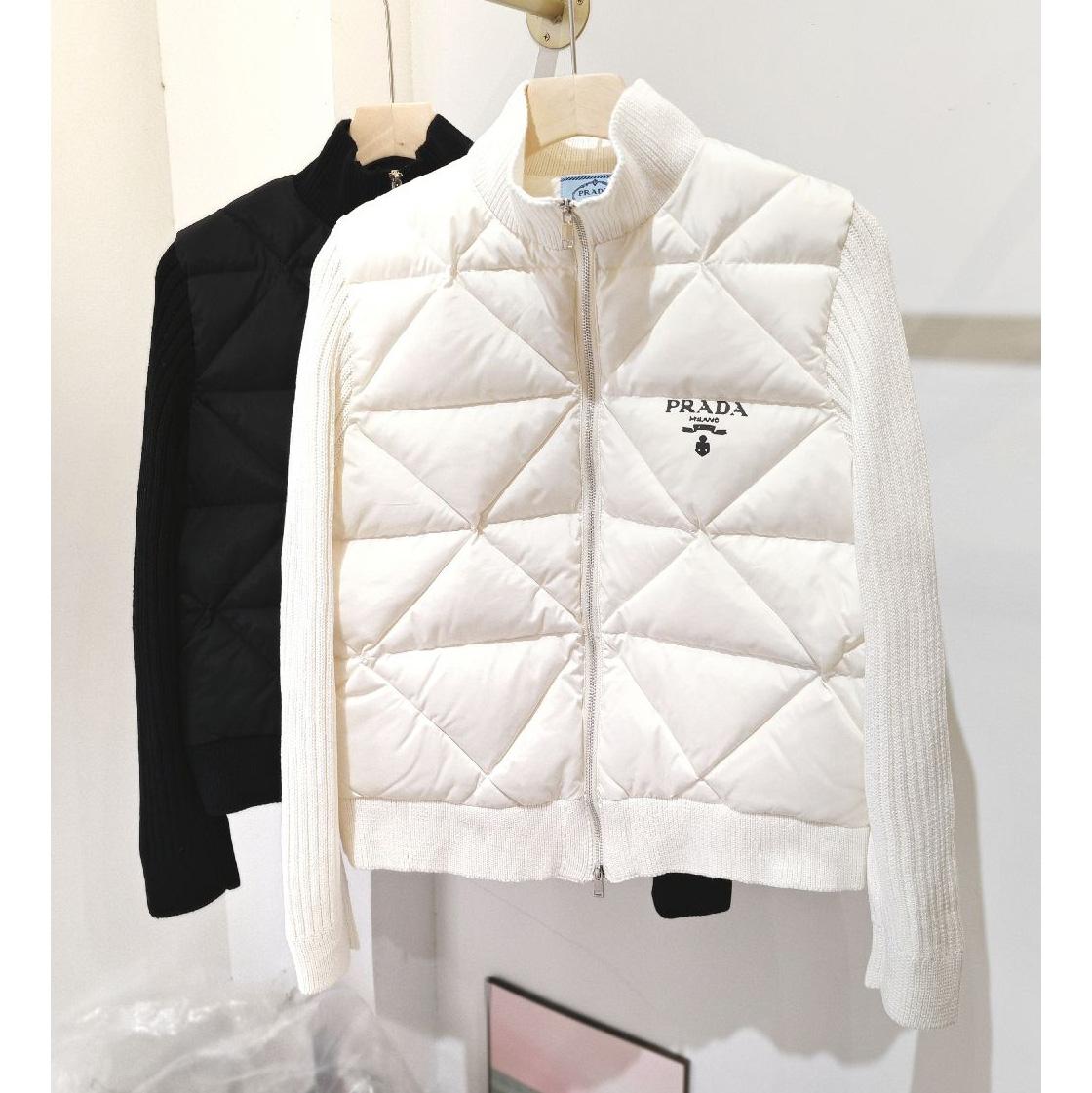 Prada Quilted Re-Nylon And Cashmere Jacket - DopestKickz