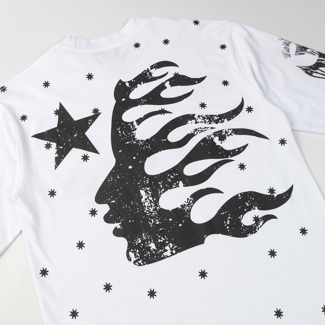 Hellstar Meteor Flame Limited Edition Long Sleeve T-Shirt - DopestKickz