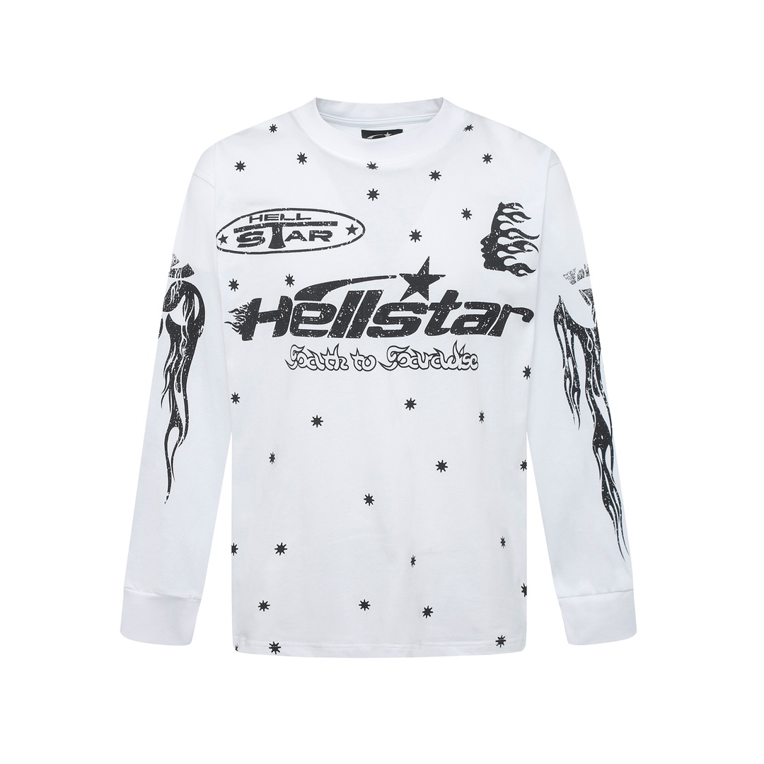 Hellstar Meteor Flame Limited Edition Long Sleeve T-Shirt - DopestKickz