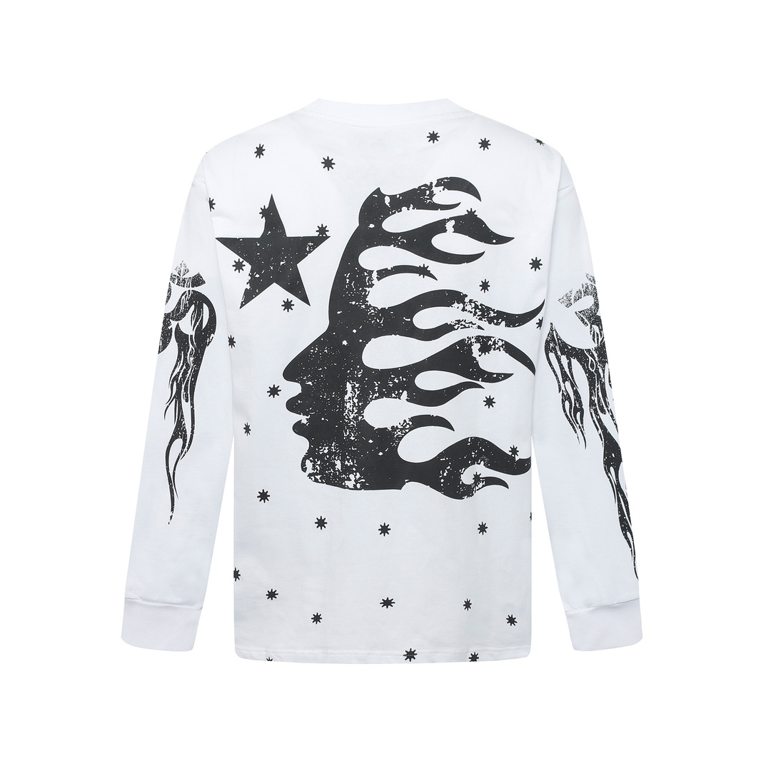 Hellstar Meteor Flame Limited Edition Long Sleeve T-Shirt - DopestKickz