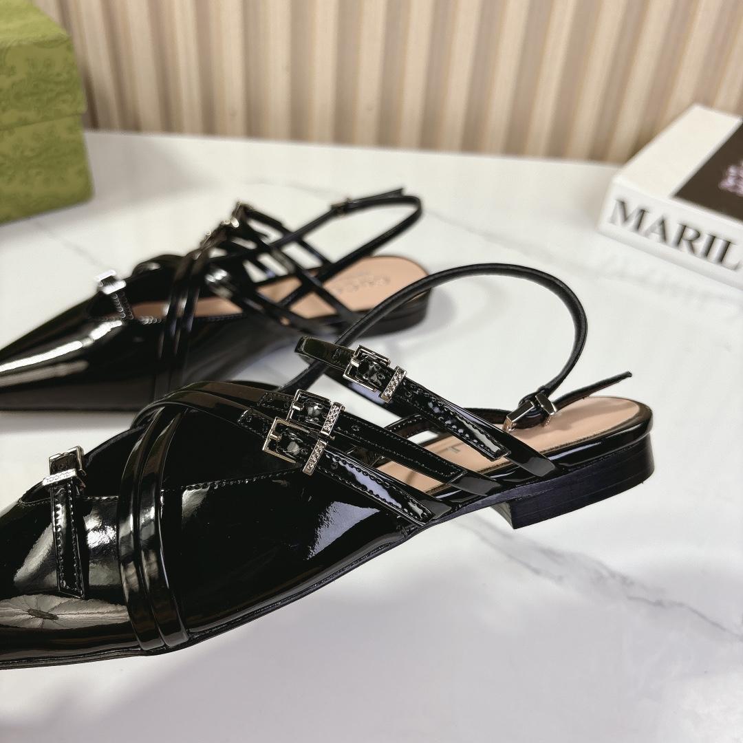 Gucci Women's Strappy Ballet Flat - DopestKickz