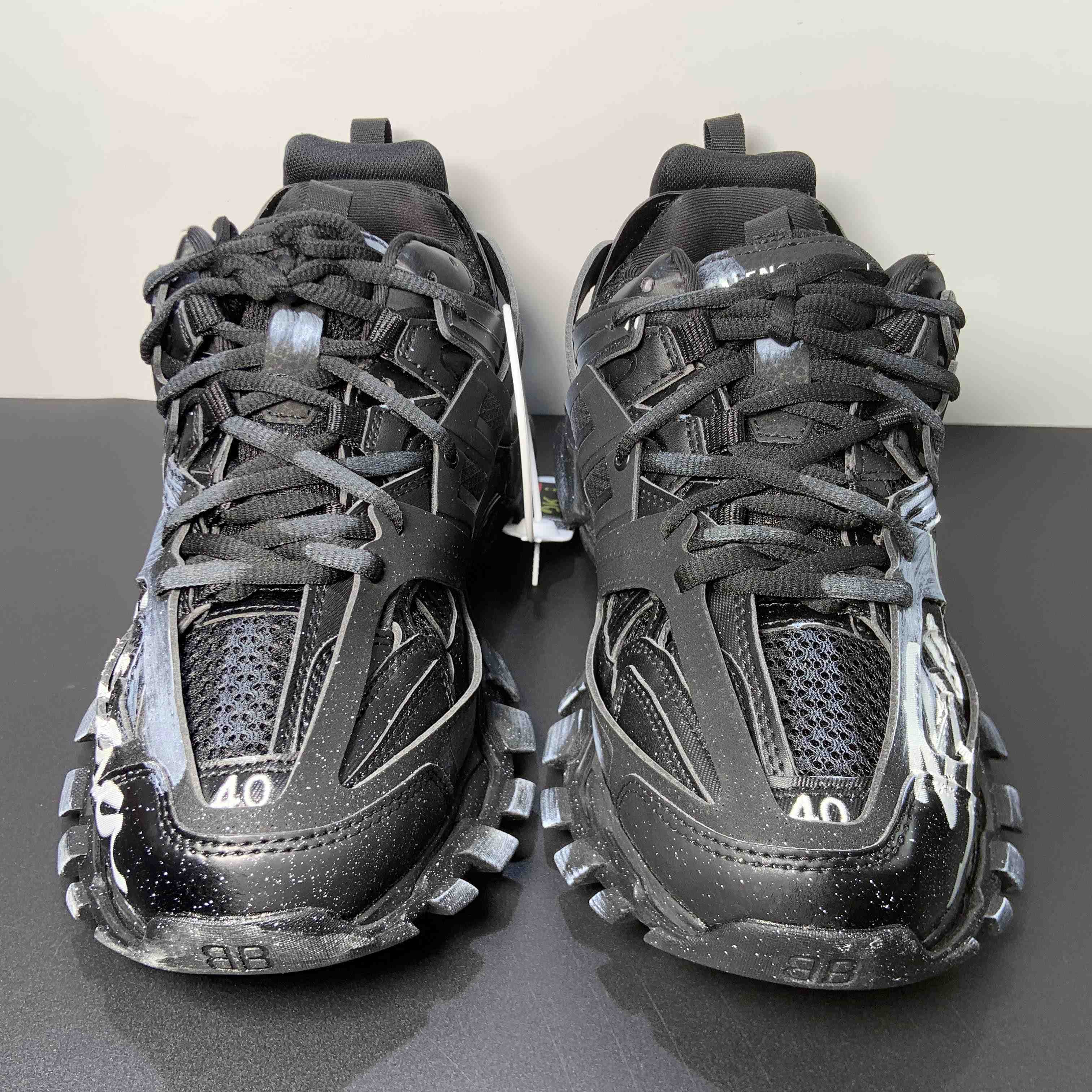 Balenciaga Track Signature Sneaker in black - DopestKickz