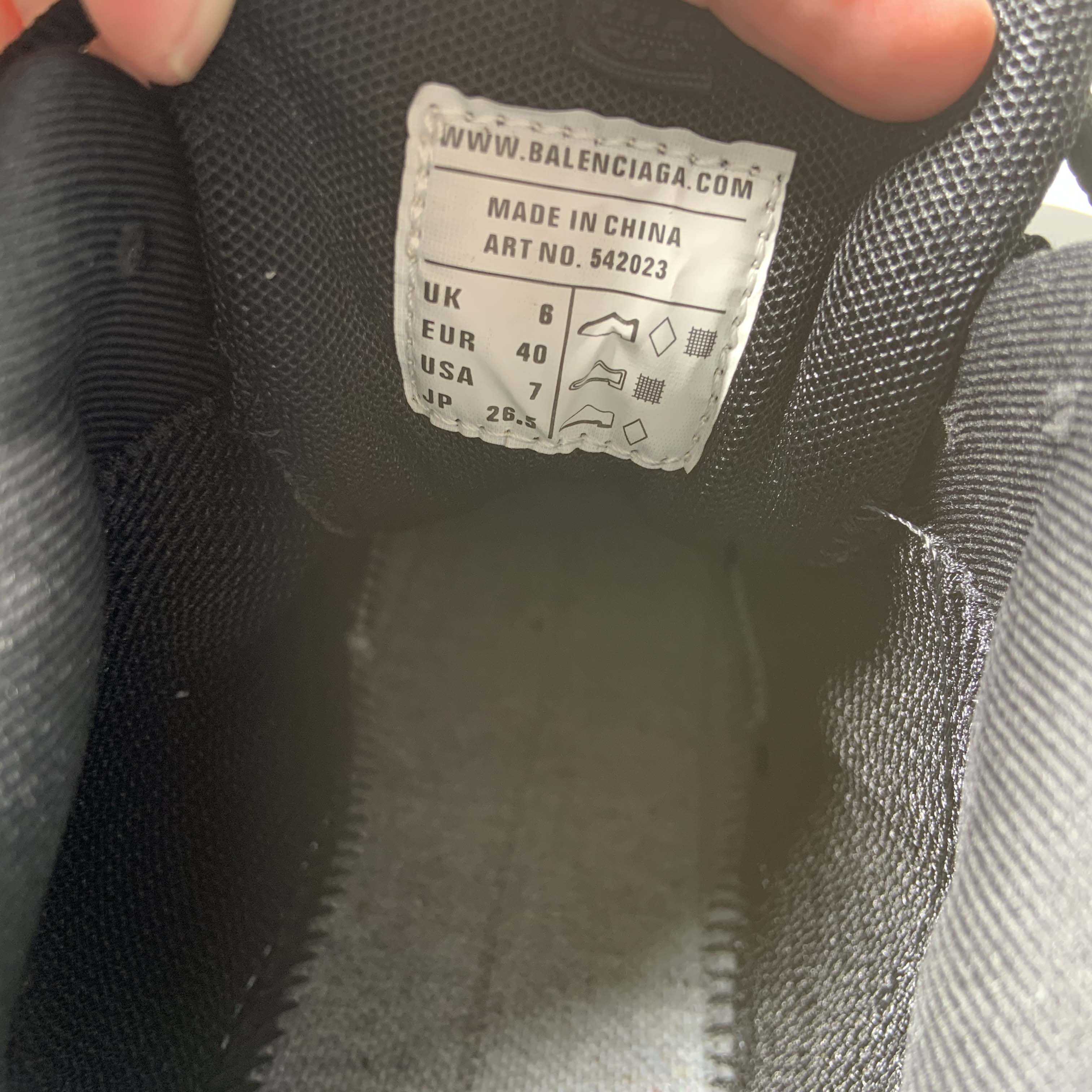 Balenciaga Track Signature Sneaker in black - DopestKickz