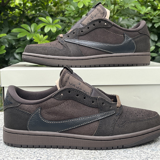 Travis Scott x Jordan Air Jordan 1 Low OG “Velvet Brown” Sneaker     DM7866-202 - DopestKickz
