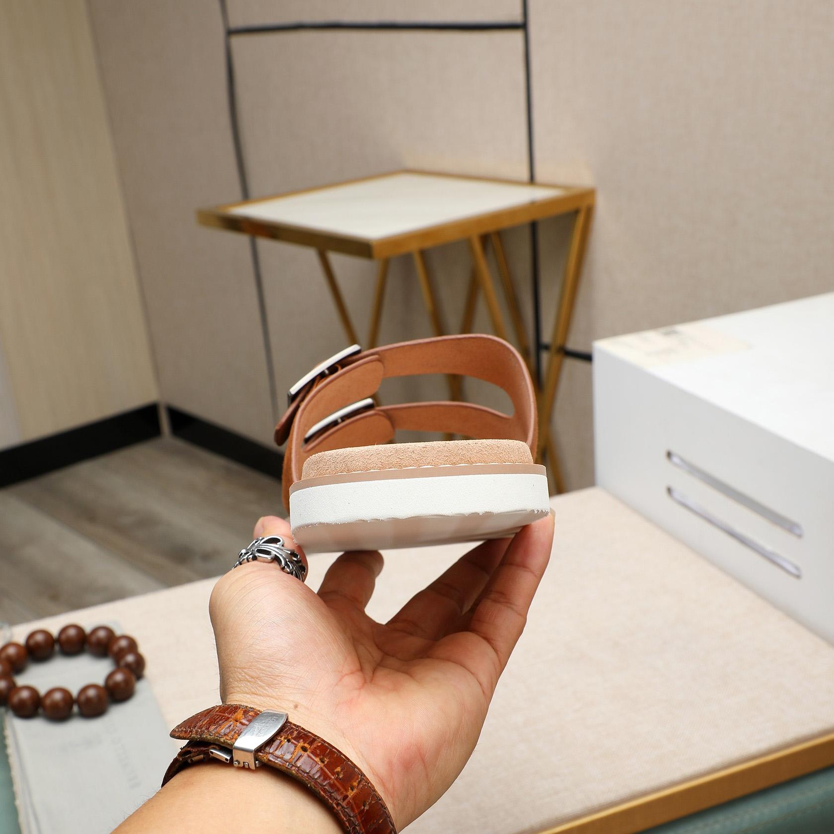 Brunello Cucinelli Buckled Suede Sandals - DopestKickz