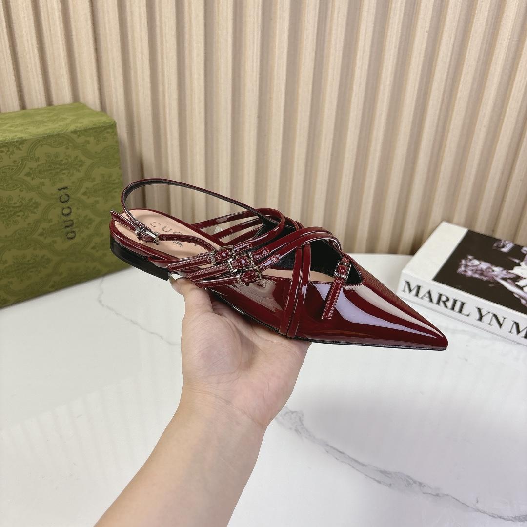 Gucci Women's Strappy Ballet Flat - DopestKickz