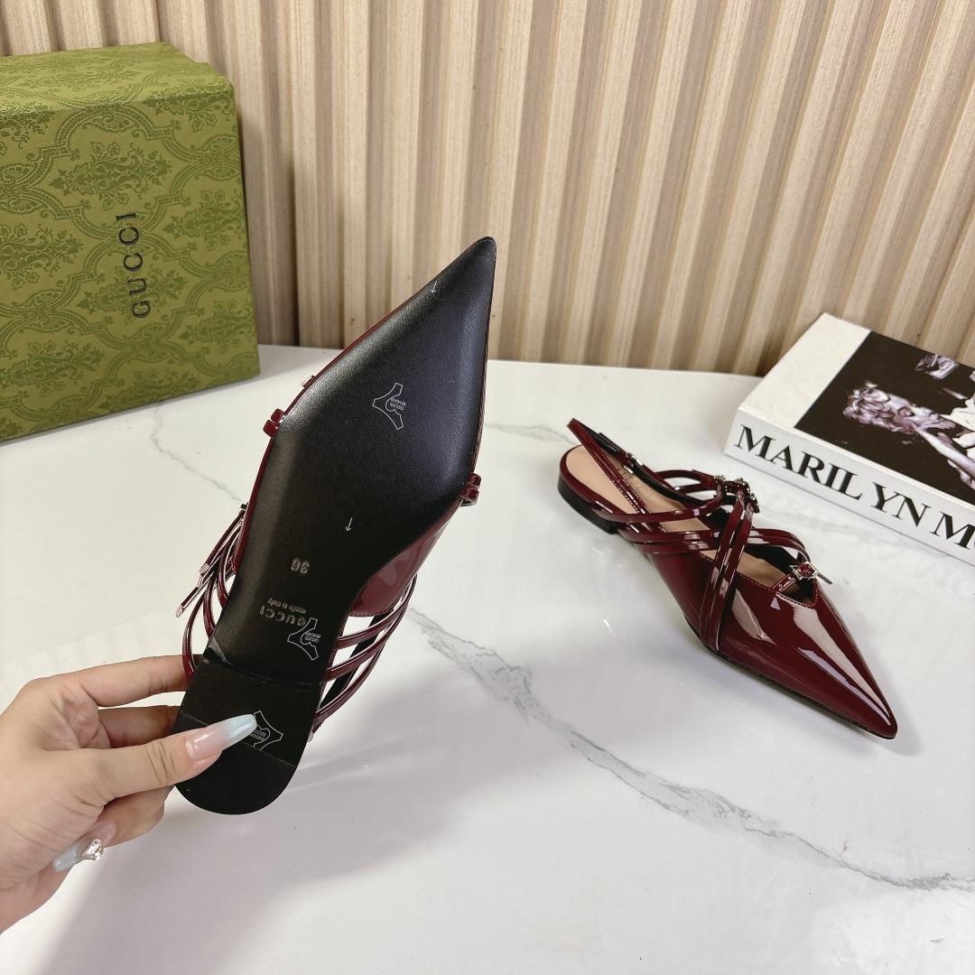 Gucci Women's Strappy Ballet Flat - DopestKickz