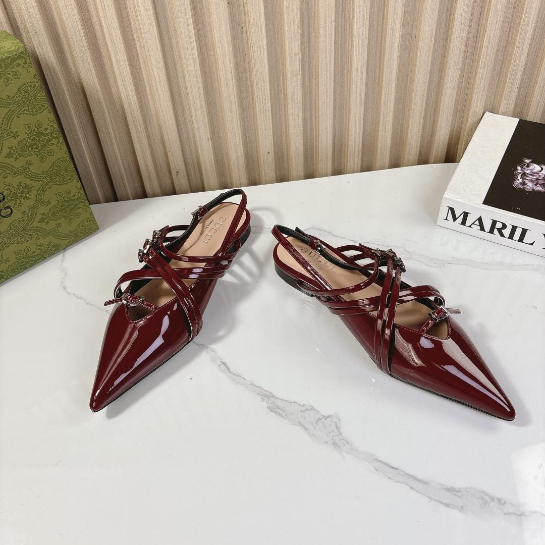 Gucci Women's Strappy Ballet Flat - DopestKickz