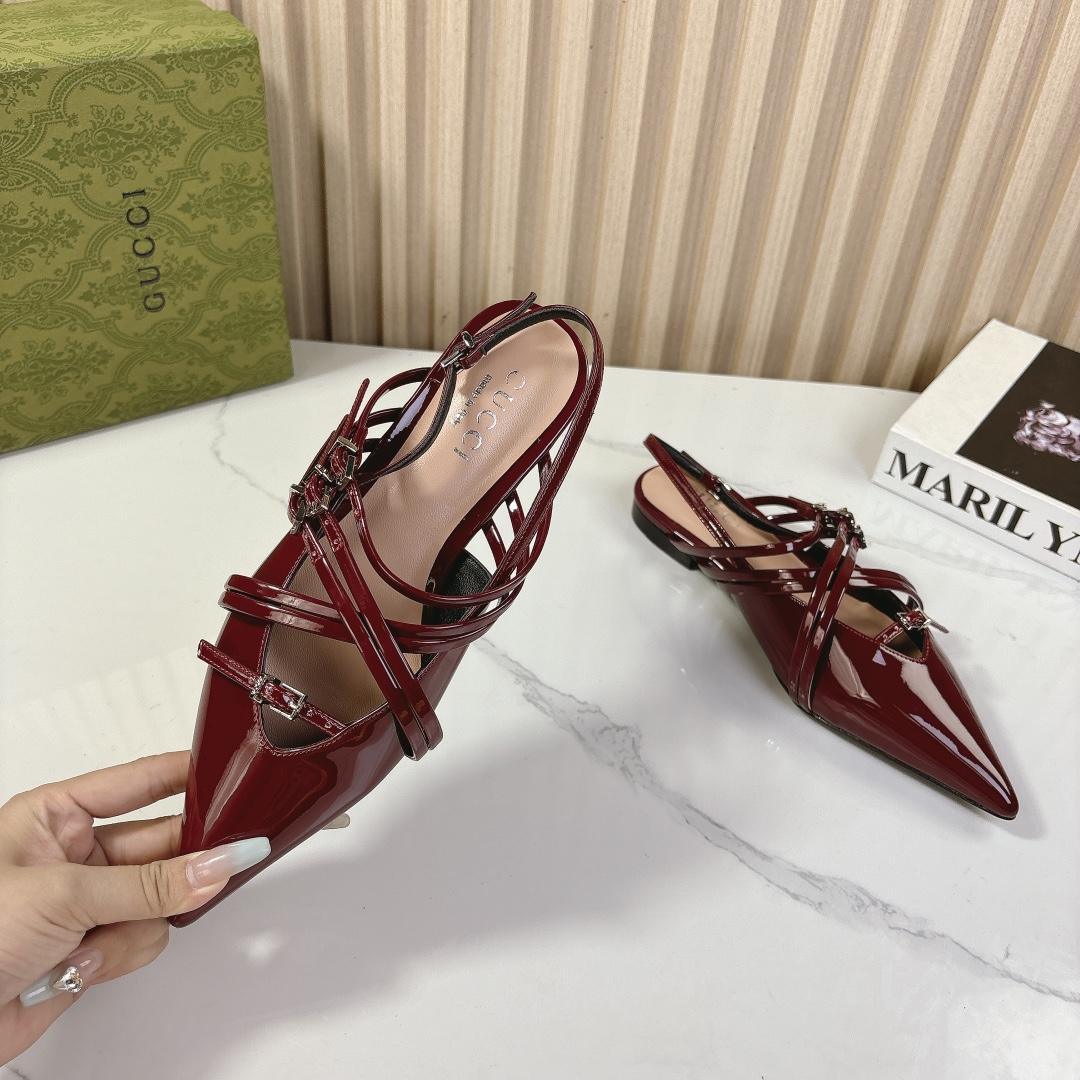 Gucci Women's Strappy Ballet Flat - DopestKickz