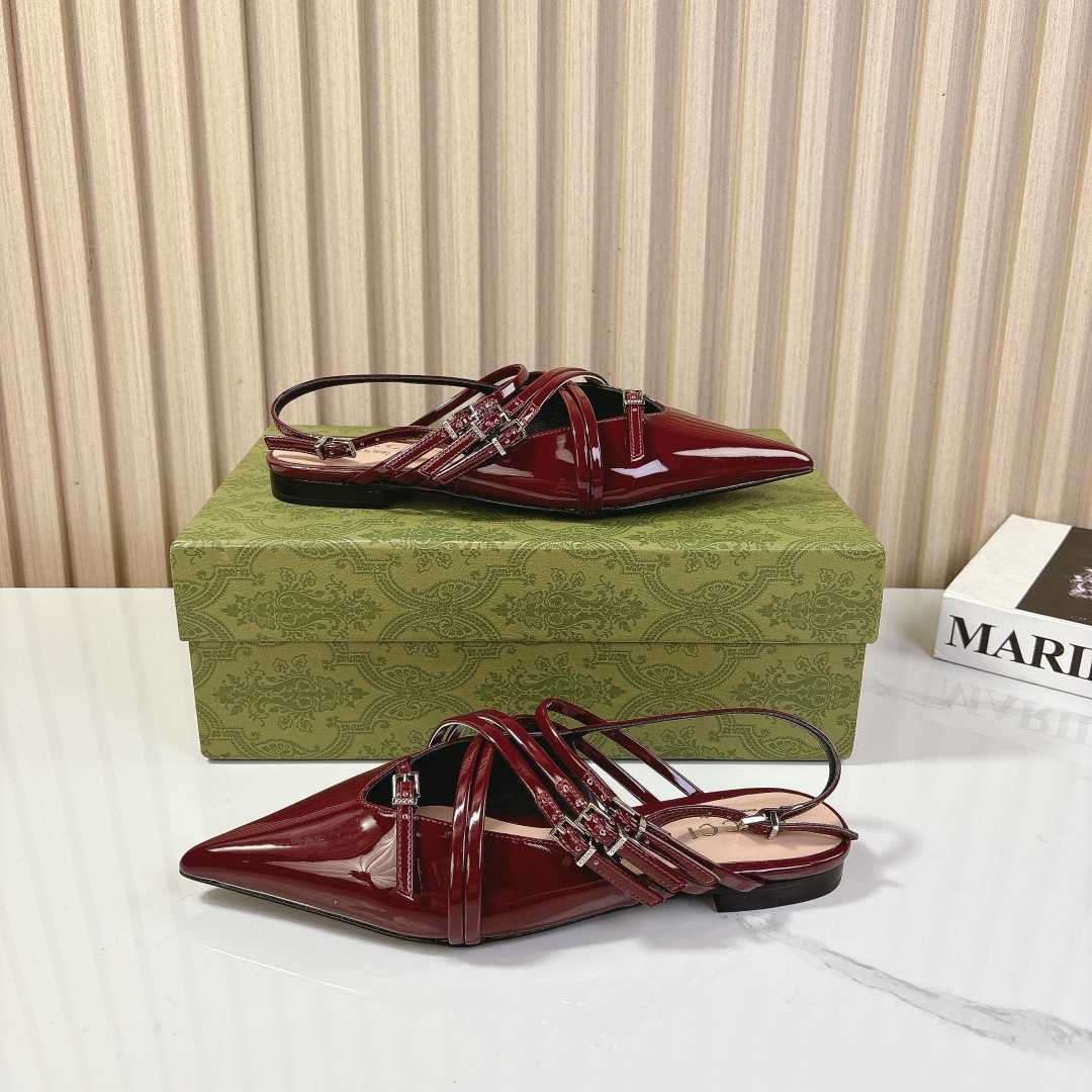 Gucci Women's Strappy Ballet Flat - DopestKickz