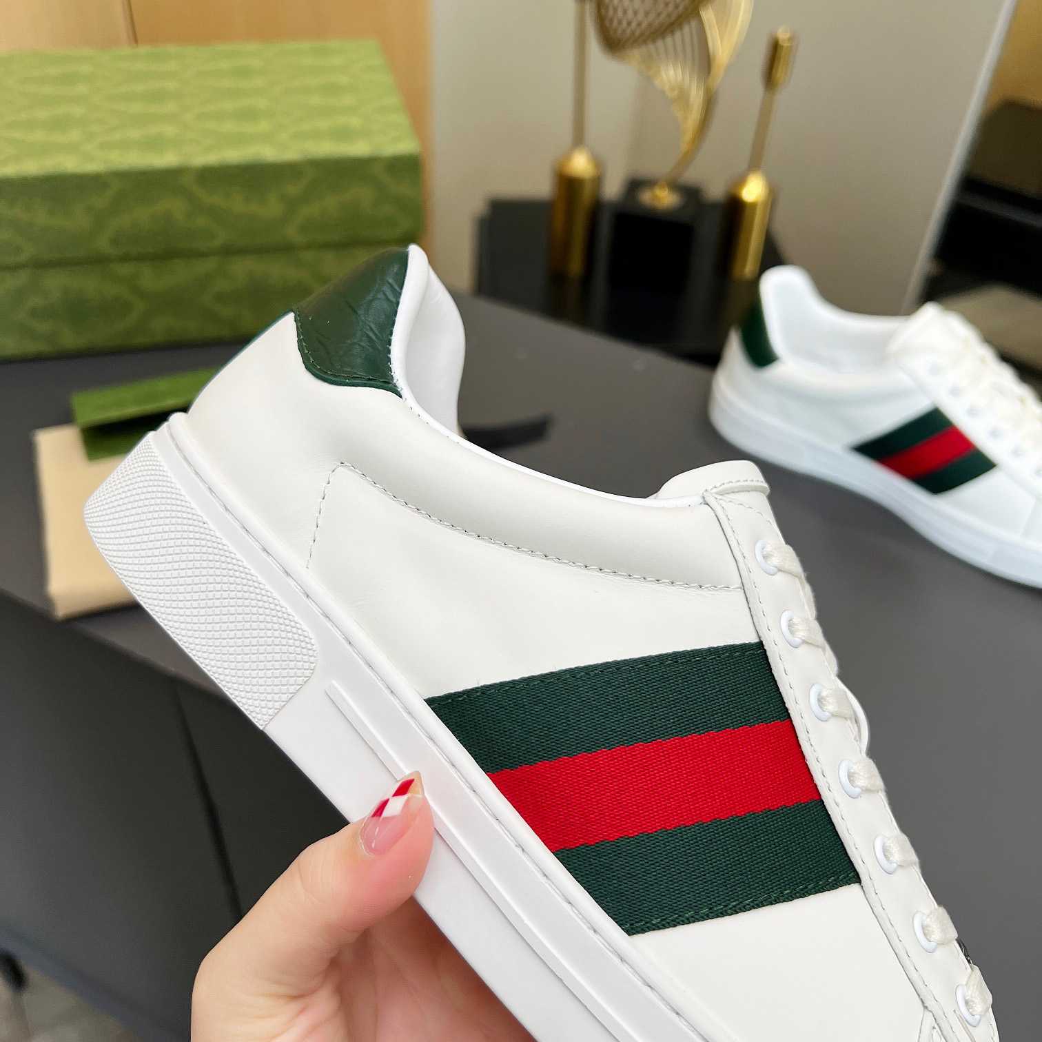 Gucci Ace Sneaker With Web - DopestKickz