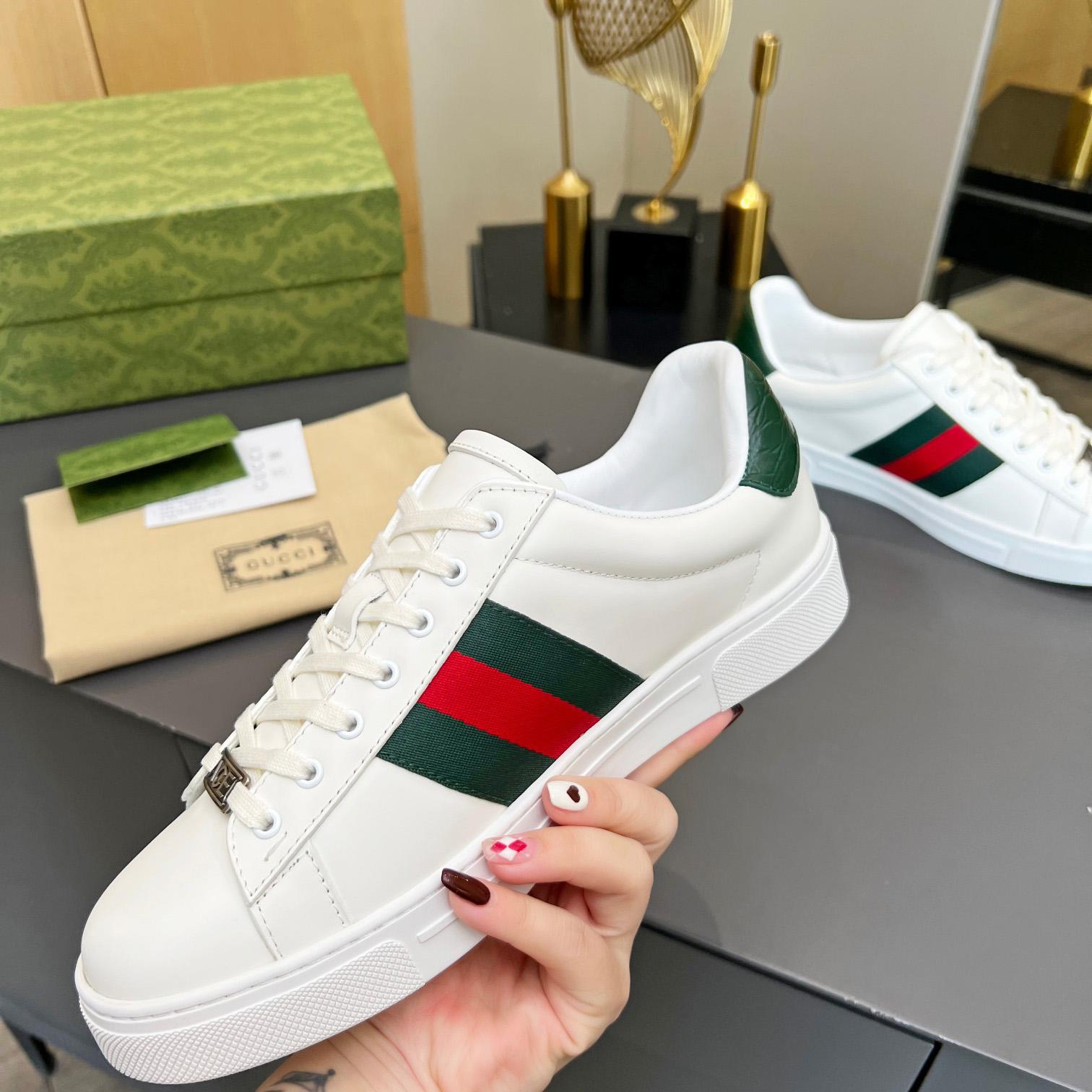 Gucci Ace Sneaker With Web - DopestKickz