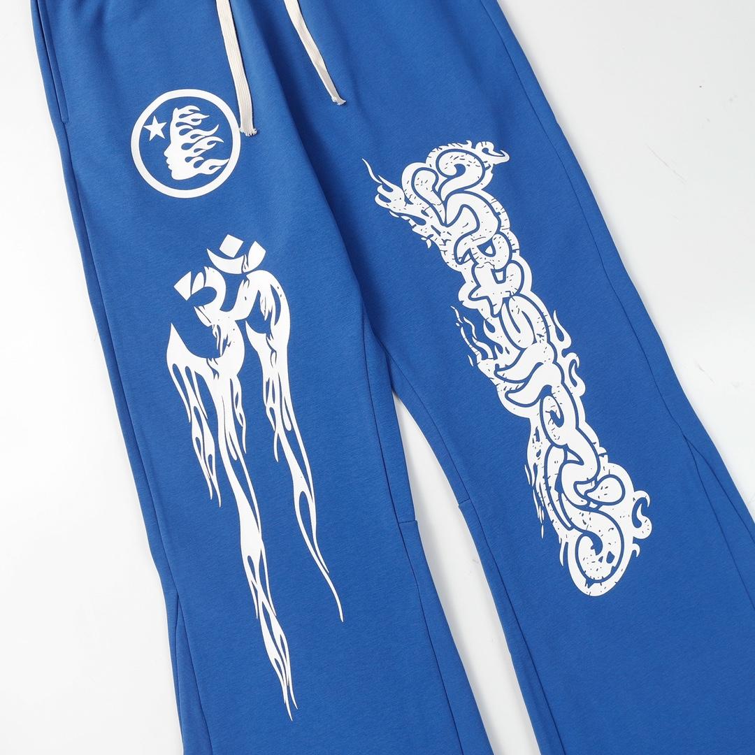 Hellstar Capsule 4 Blue Sweatpants - DopestKickz