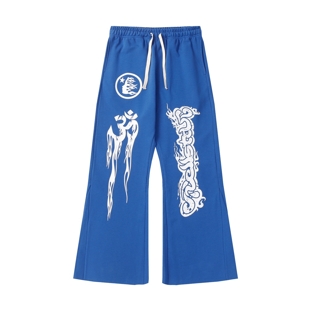 Hellstar Capsule 4 Blue Sweatpants - DopestKickz