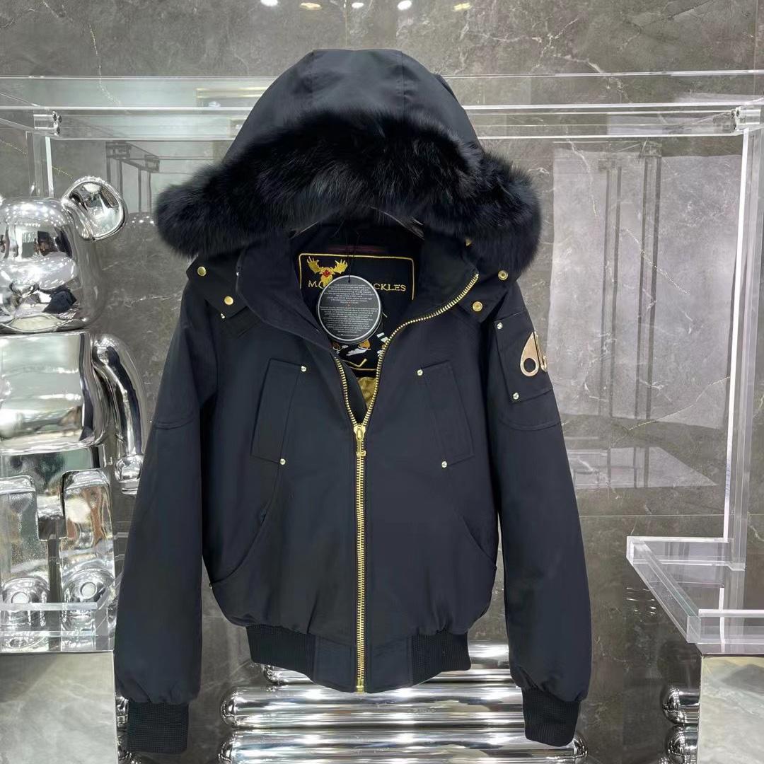 Moose Knuckles Gold Series Little Rapids Bomber Jacket - DopestKickz