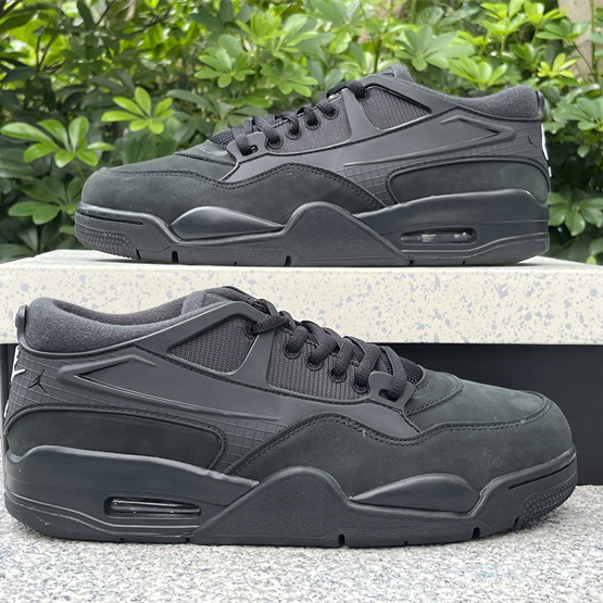 Air Jordan 4 RM “Black Cat” Sneakers     FQ7939-004 - DopestKickz