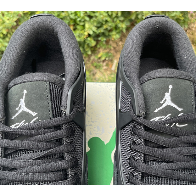 Air Jordan 4 RM “Black Cat” Sneakers     FQ7939-004 - DopestKickz