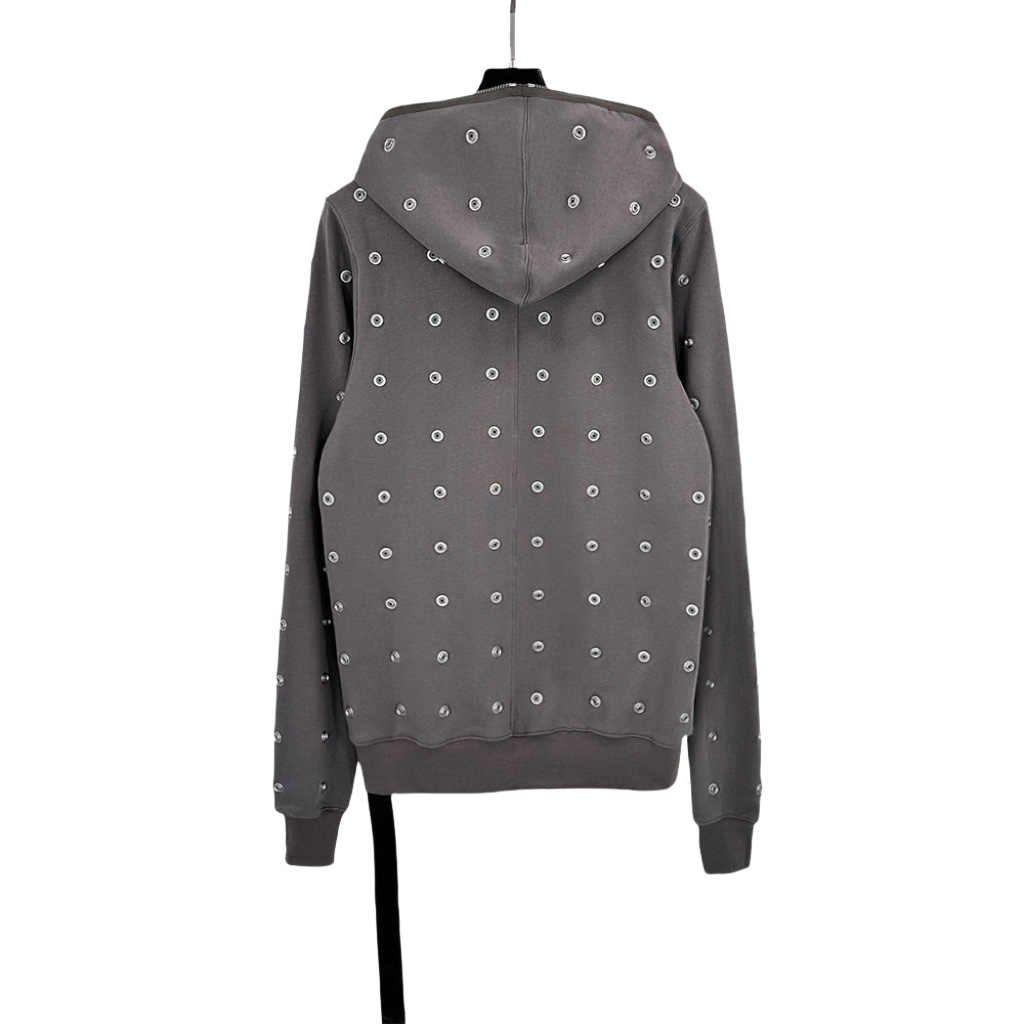 Rick Owens DRKSHDW Stud-detailing Zipped Hoodie - DopestKickz