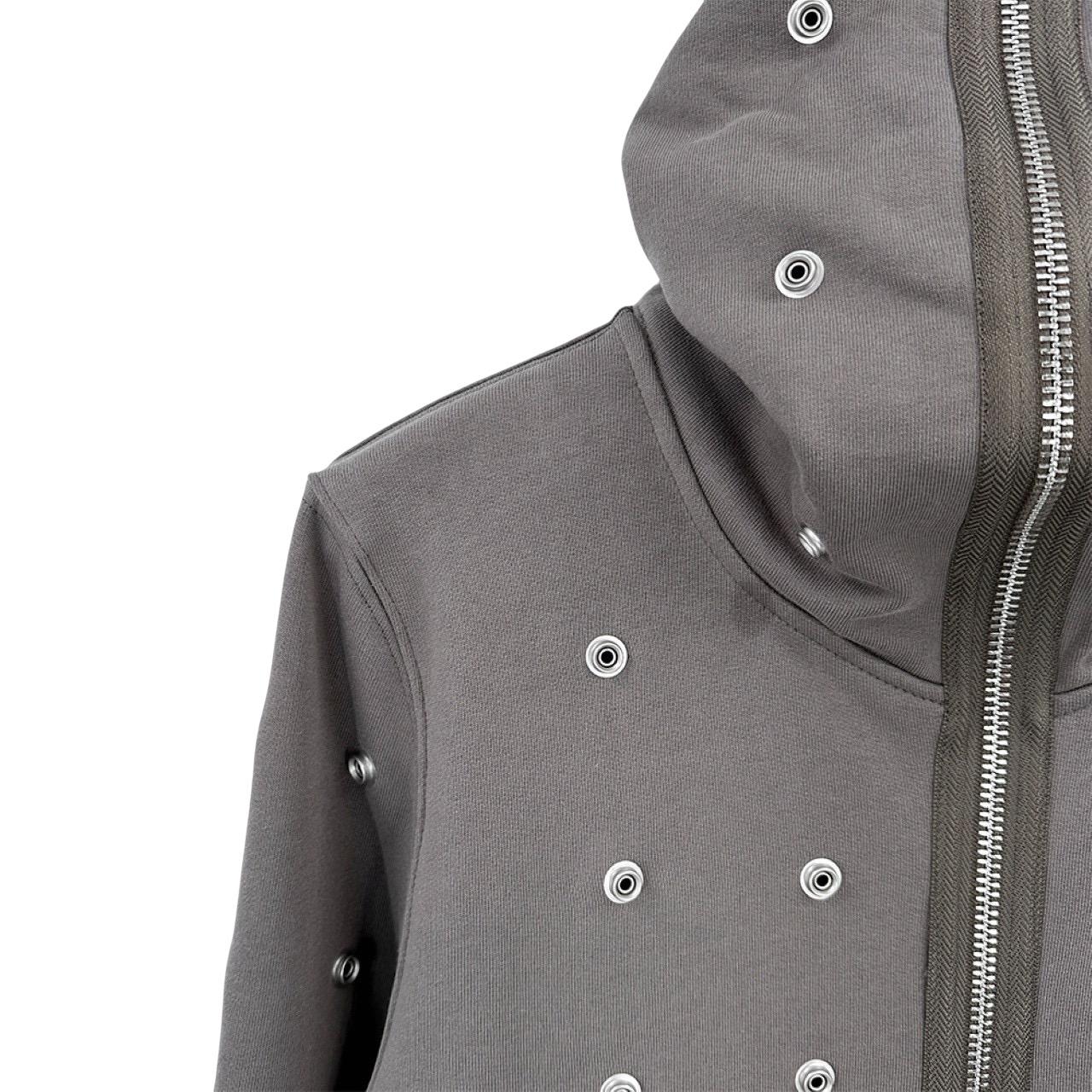 Rick Owens DRKSHDW Stud-detailing Zipped Hoodie - DopestKickz