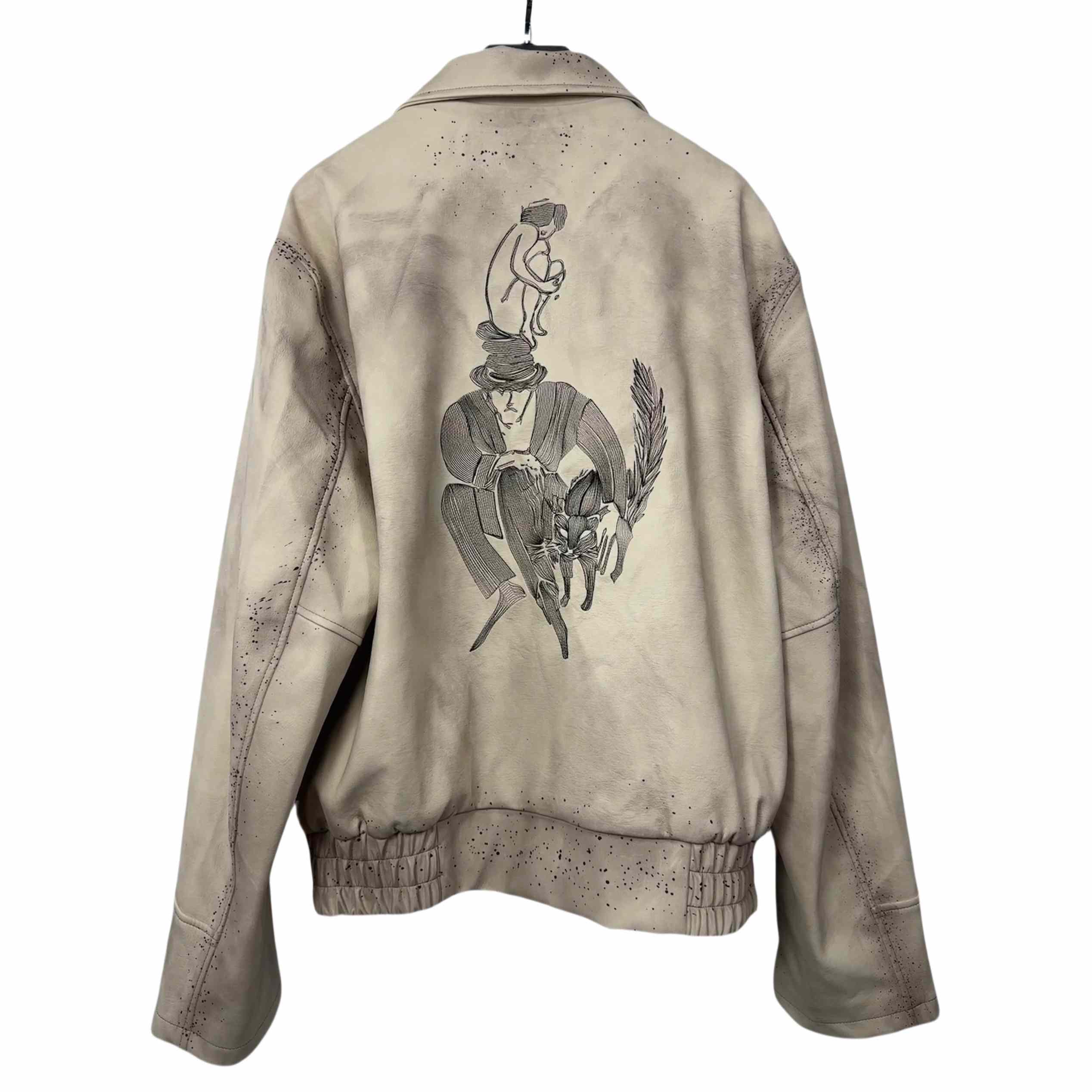 Enfants Riches Deprimes Embroidered-motif Leather Jacket - DopestKickz