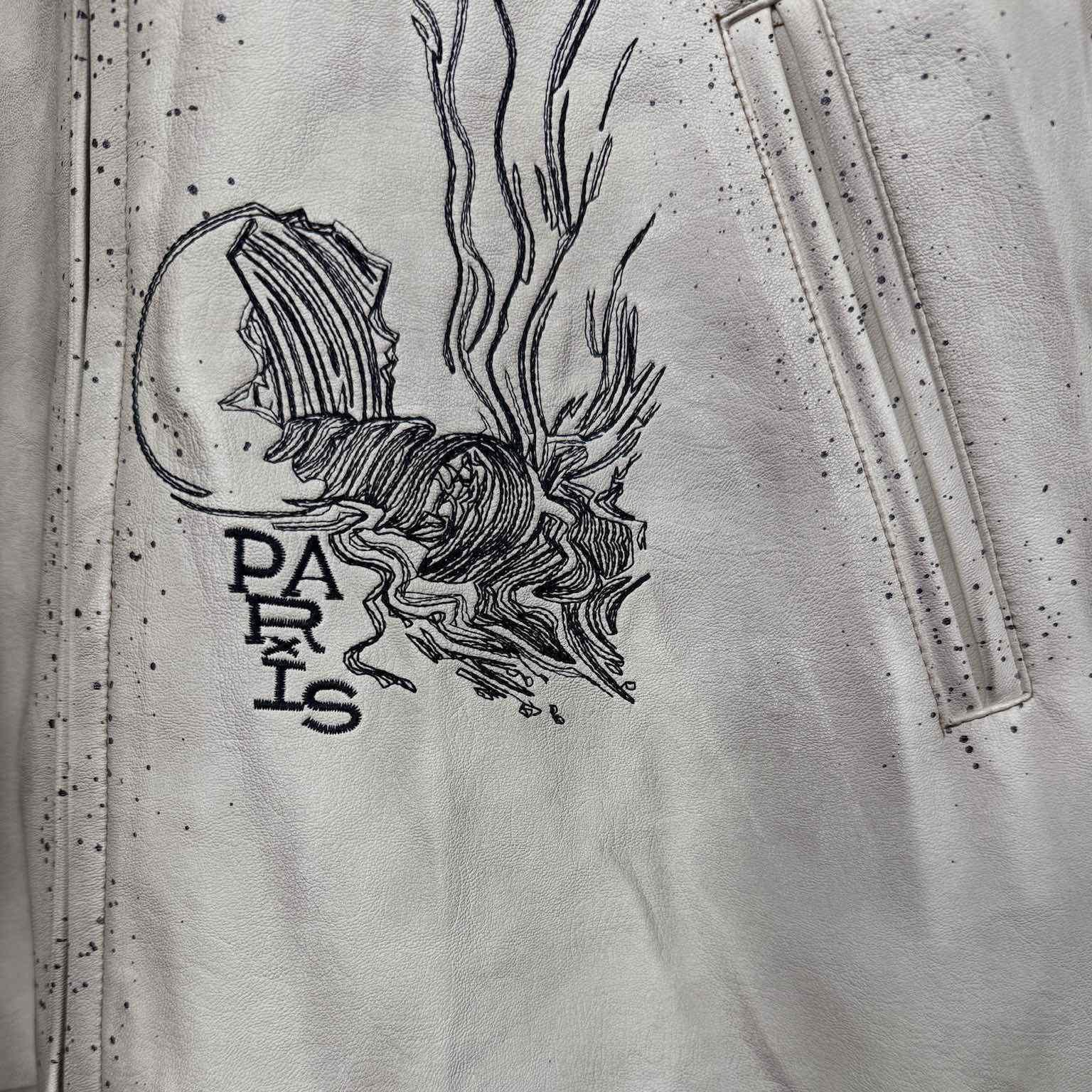 Enfants Riches Deprimes Embroidered-motif Leather Jacket - DopestKickz