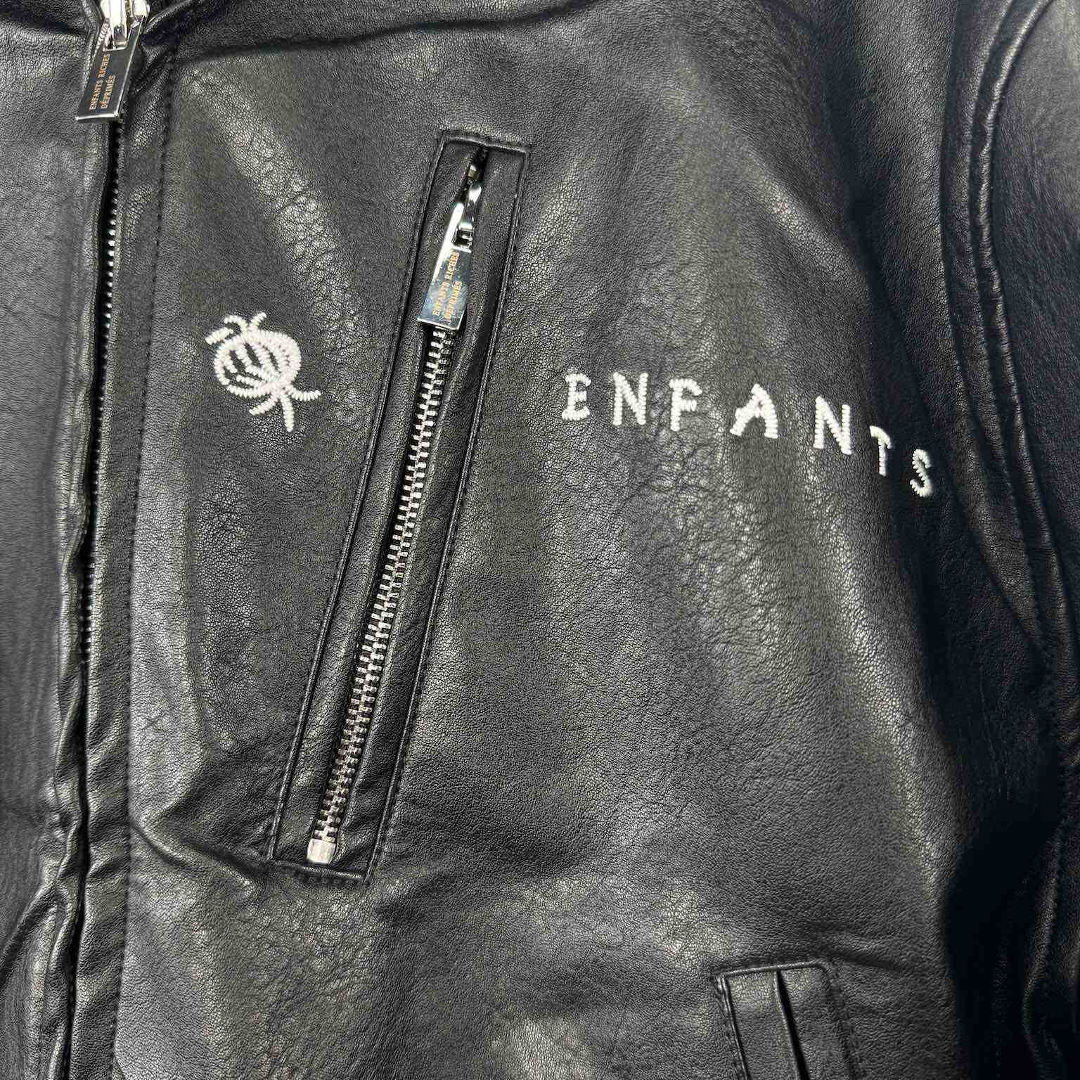 Enfants Riches Deprimes Opium Embroidered Leather Jacket - DopestKickz