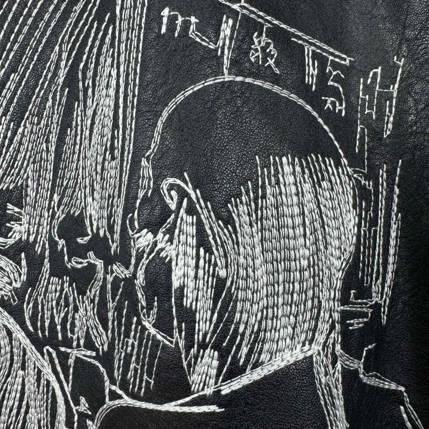 Enfants Riches Deprimes Opium Embroidered Leather Jacket - DopestKickz