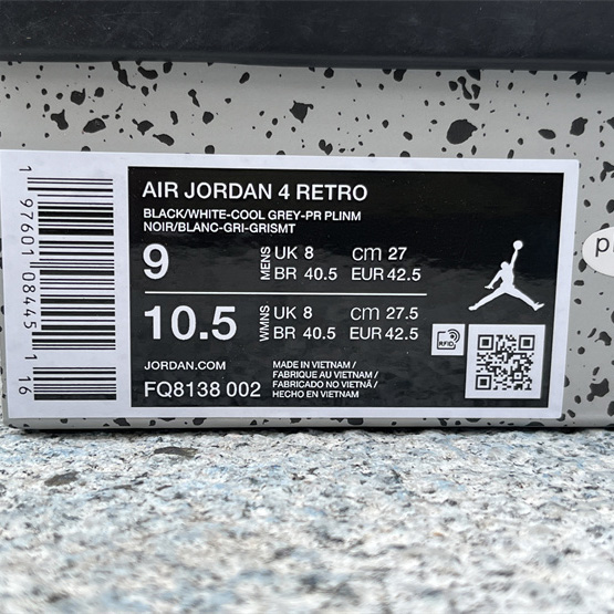 Air Jordan 4 “Fear Sneakers     FQ8138-002 - DopestKickz