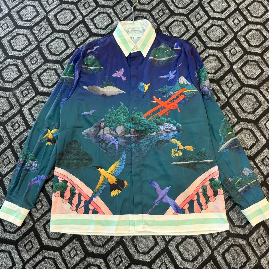 Casablanca Silk-Twill Shirt - DopestKickz