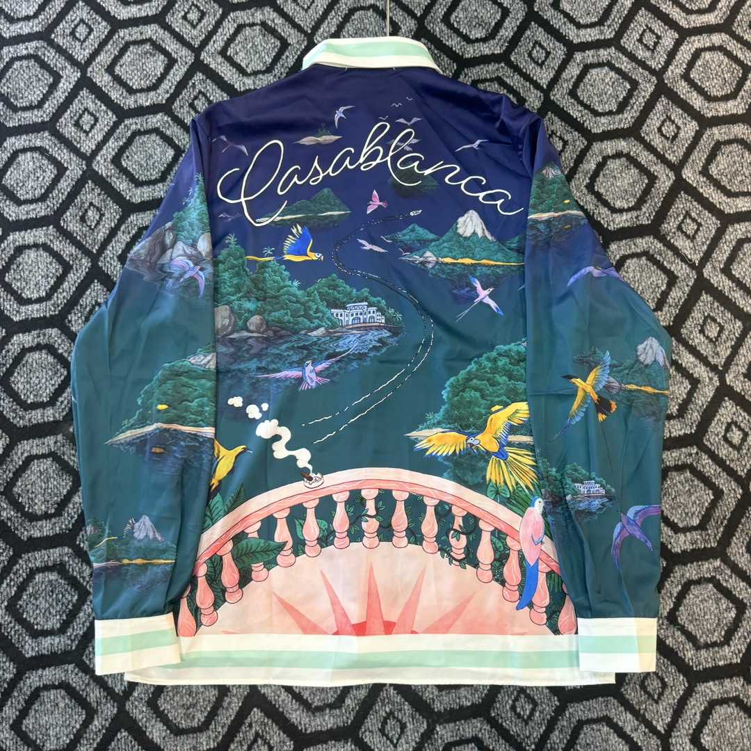 Casablanca Silk-Twill Shirt - DopestKickz