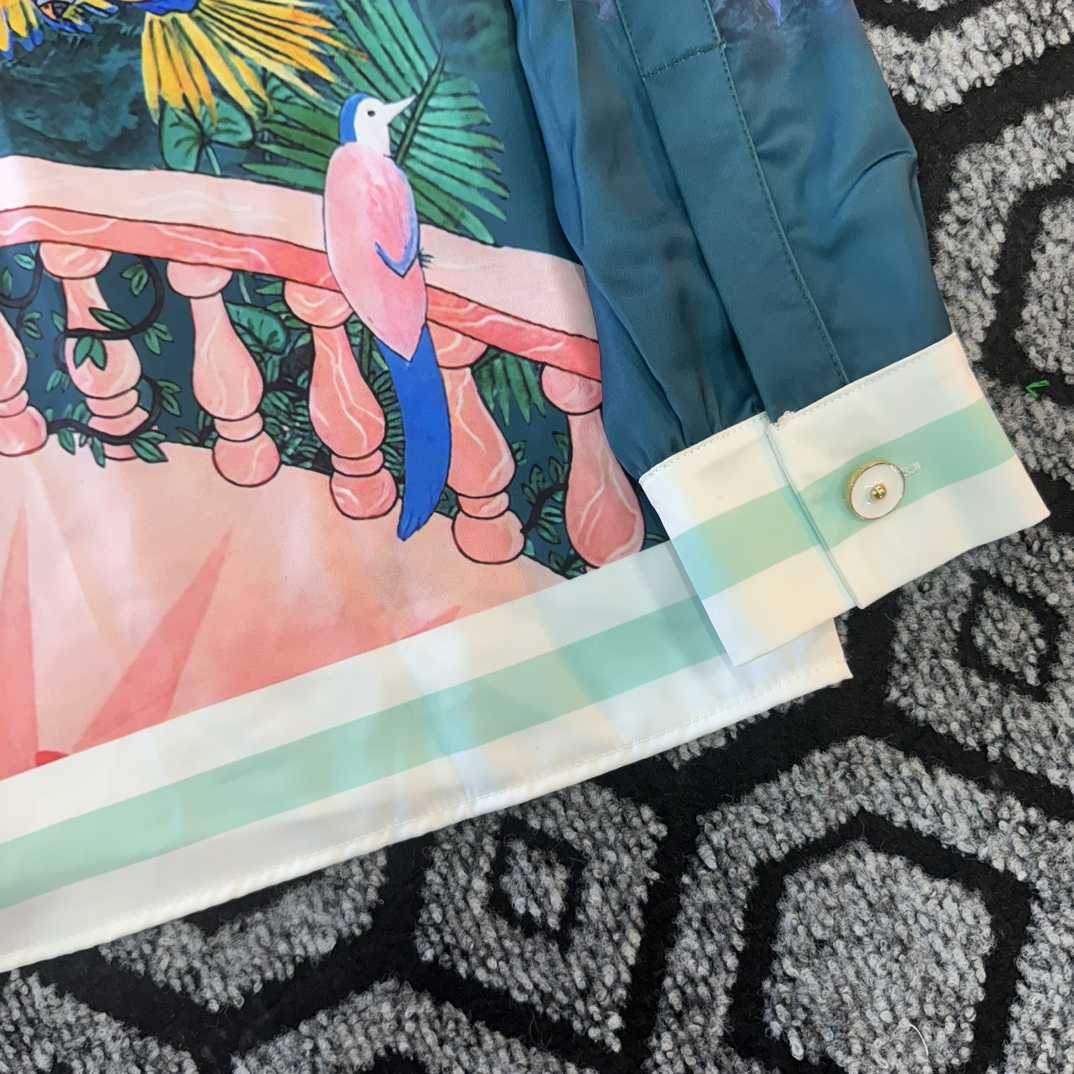 Casablanca Silk-Twill Shirt - DopestKickz