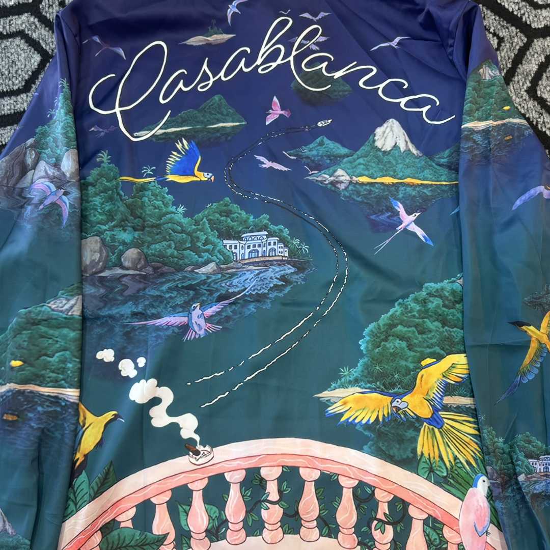 Casablanca Silk-Twill Shirt - DopestKickz