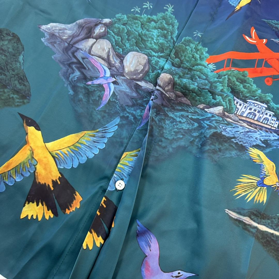 Casablanca Silk-Twill Shirt - DopestKickz