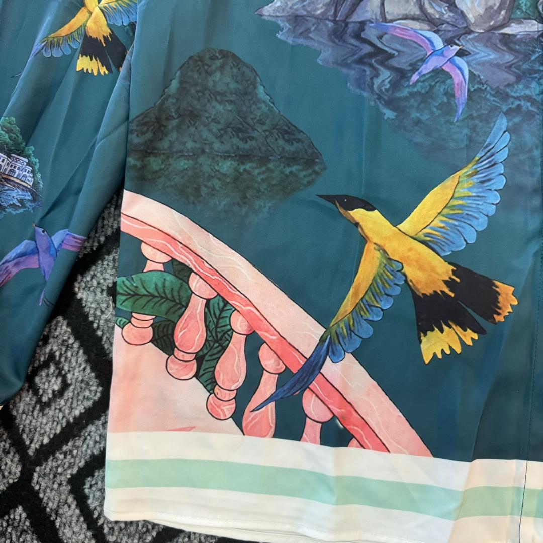 Casablanca Silk-Twill Shirt - DopestKickz