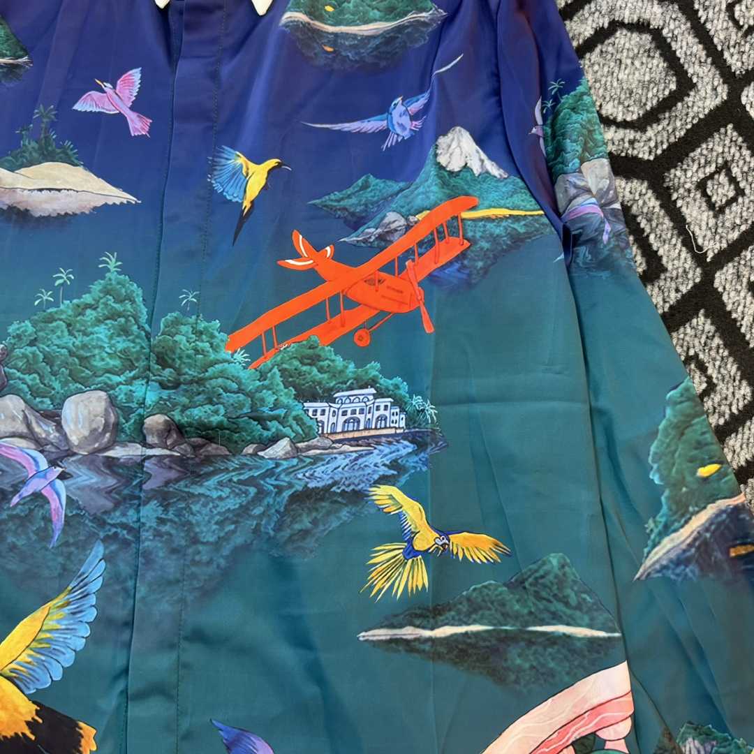 Casablanca Silk-Twill Shirt - DopestKickz