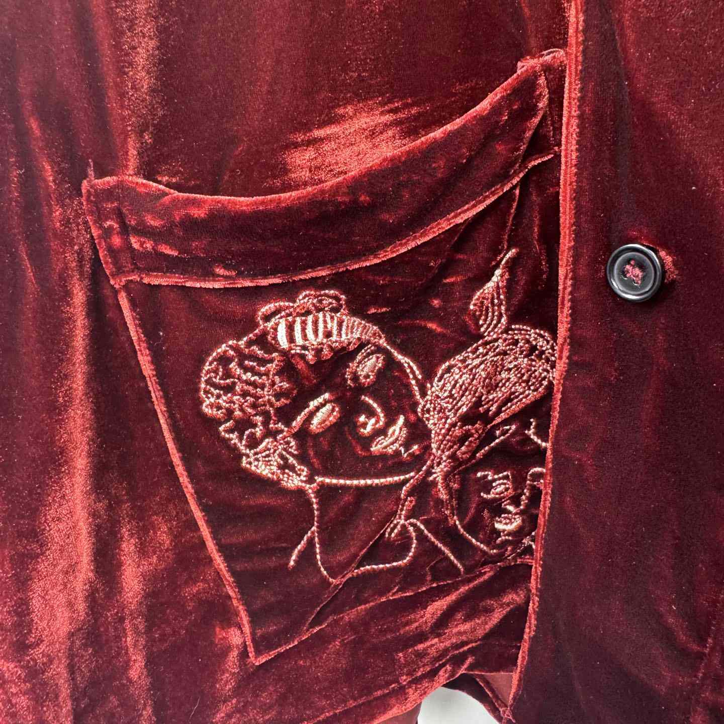 Enfants Riches Deprimes Red Velvet Shirt Coat - DopestKickz