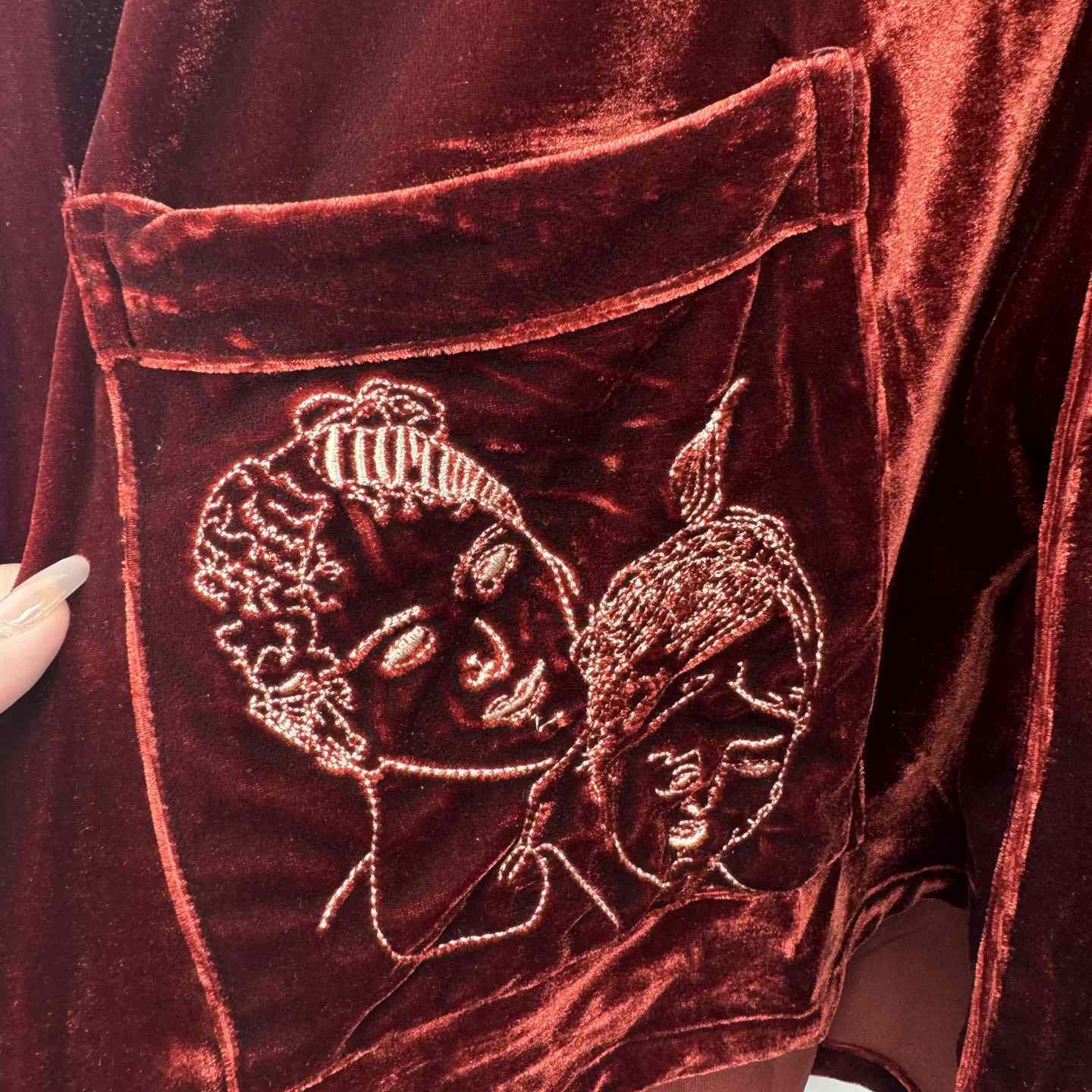 Enfants Riches Deprimes Red Velvet Shirt Coat - DopestKickz