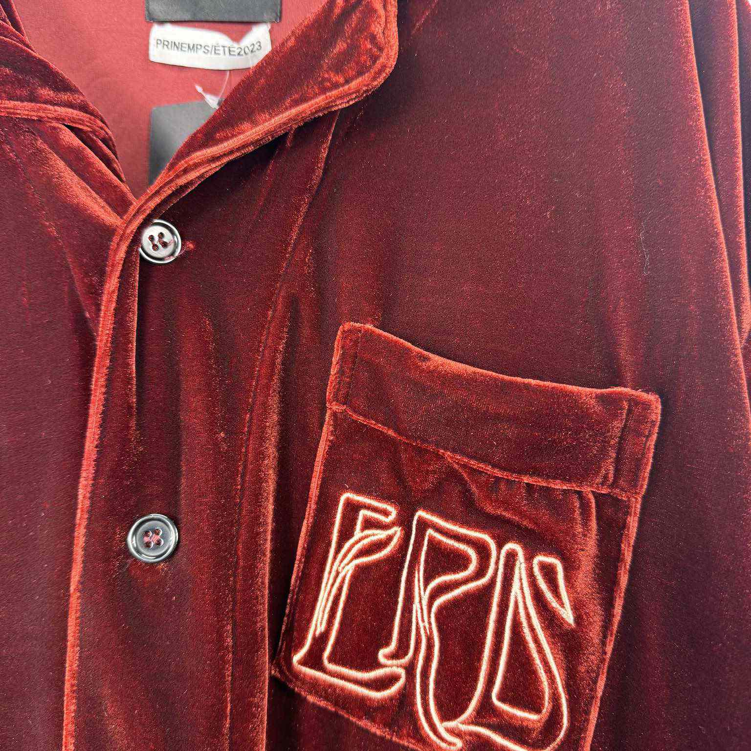 Enfants Riches Deprimes Red Velvet Shirt Coat - DopestKickz