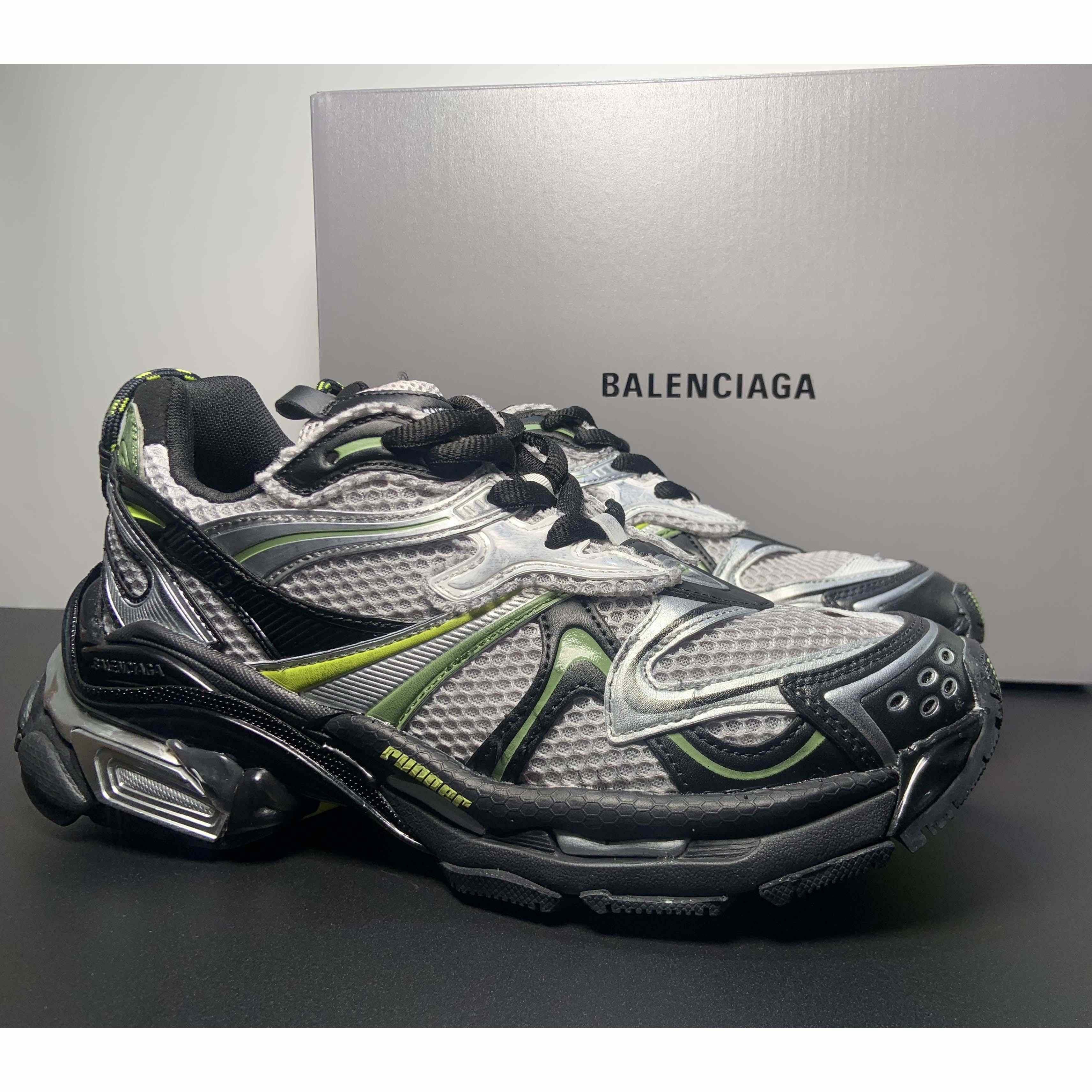 Balenciaga Runner 2.0 Sneaker In Silver - DopestKickz