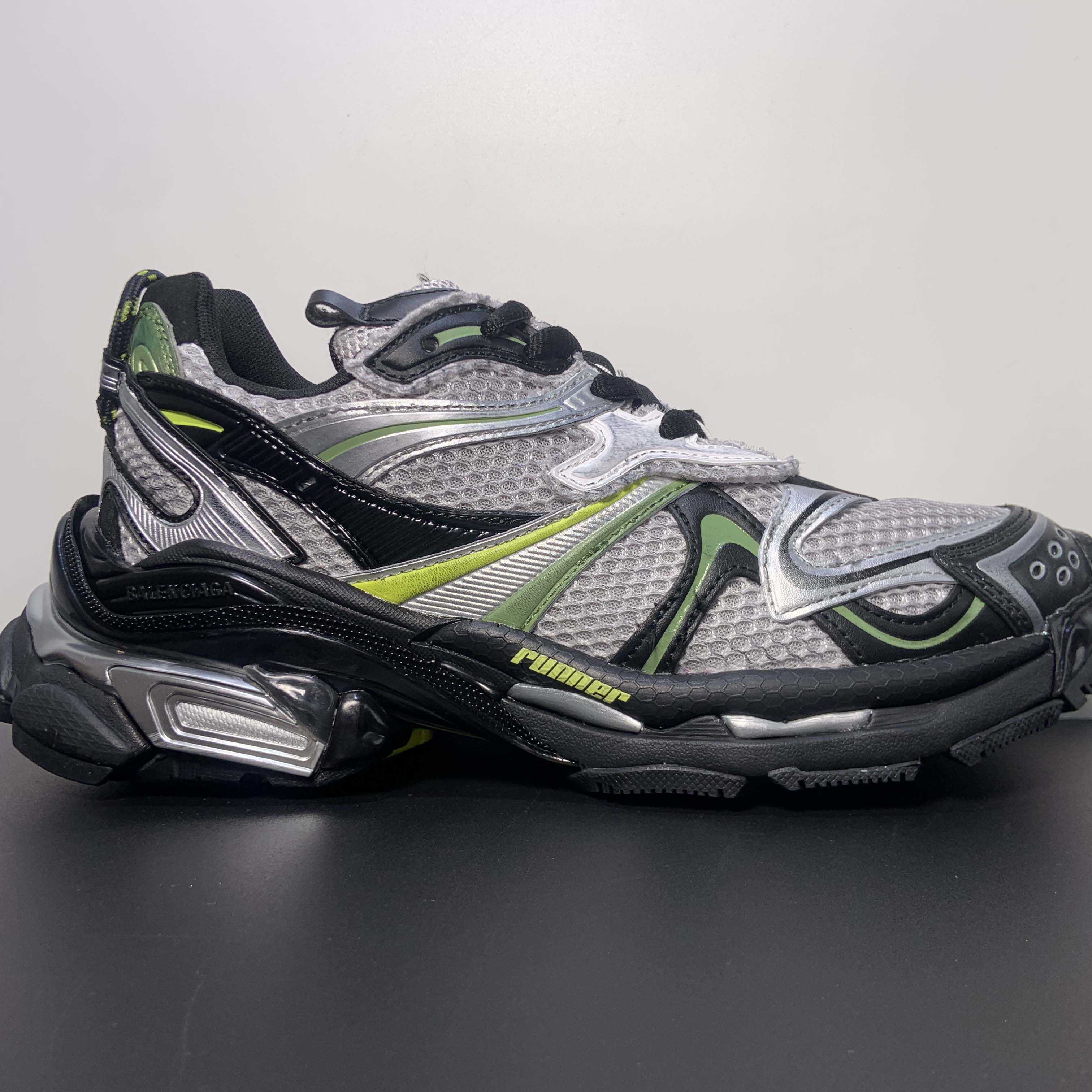 Balenciaga Runner 2.0 Sneaker In Silver - DopestKickz