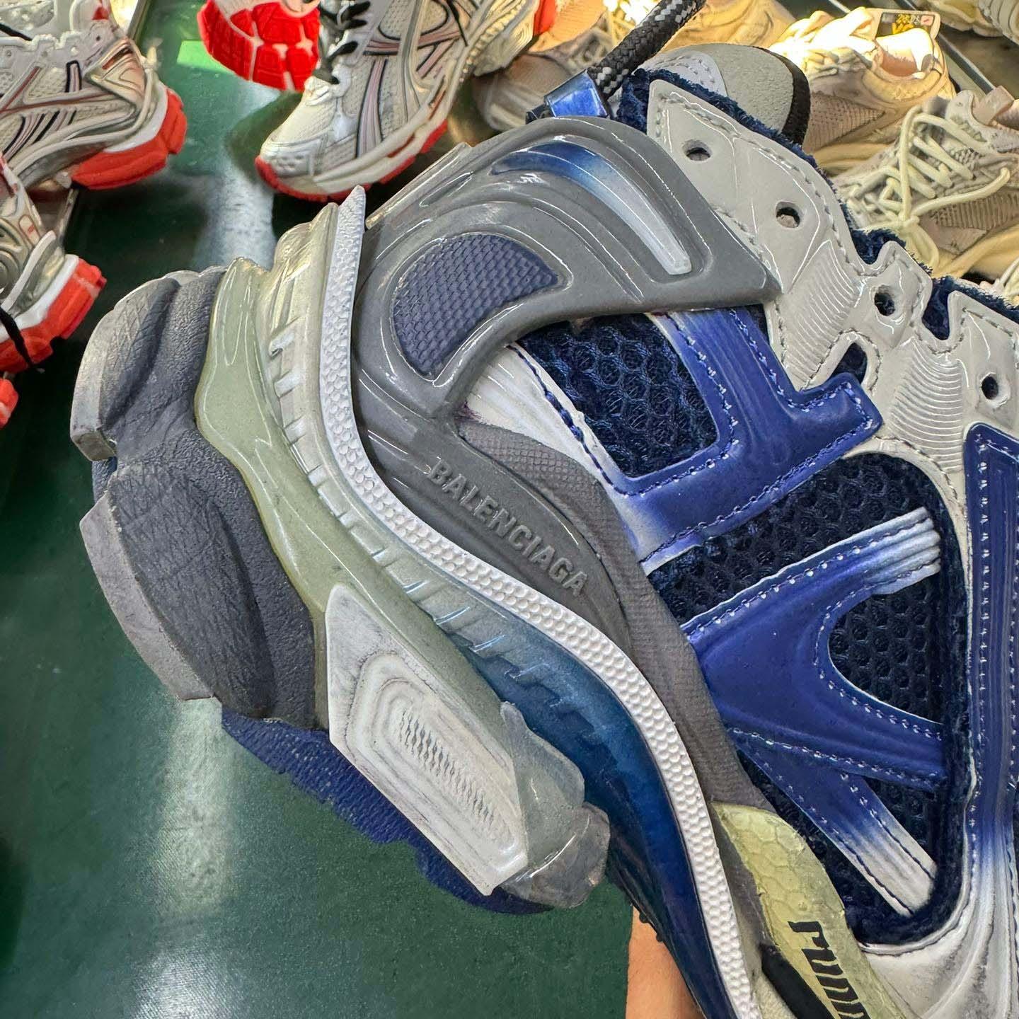 Balenciaga Runner Gradient Sneaker In Beige/navy/grey - DopestKickz