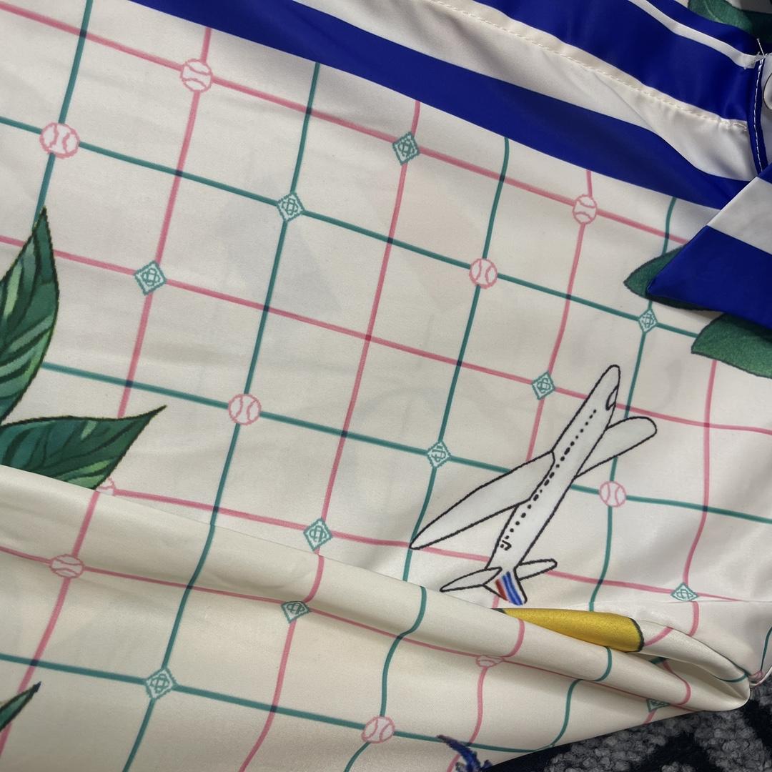 Casablanca Paris tennis club classic silk shirt - DopestKickz