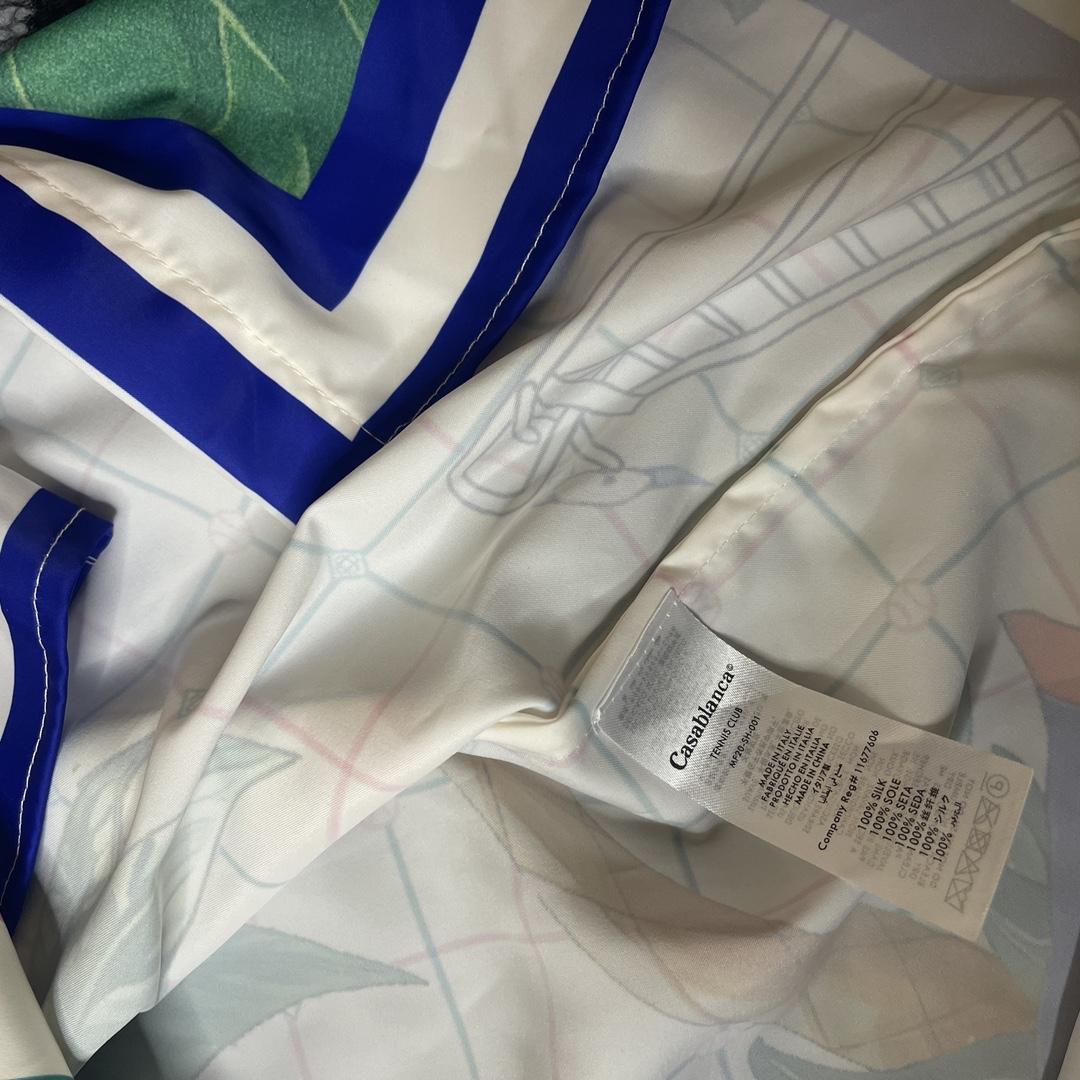 Casablanca Paris tennis club classic silk shirt - DopestKickz