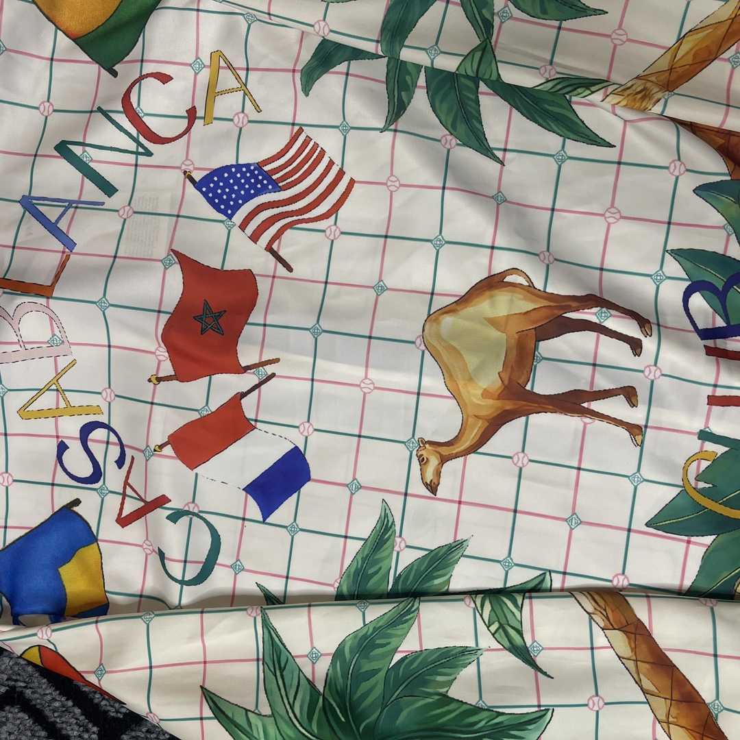 Casablanca Paris tennis club classic silk shirt - DopestKickz