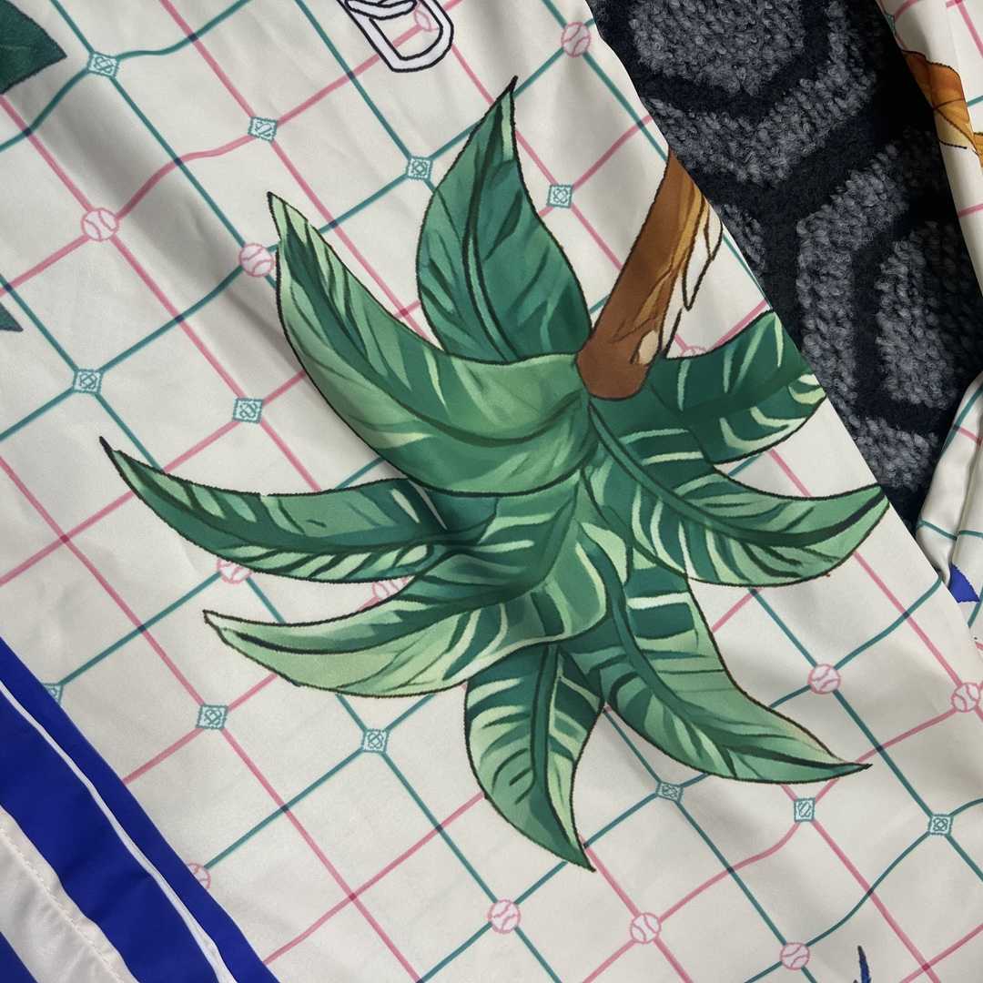 Casablanca Paris tennis club classic silk shirt - DopestKickz