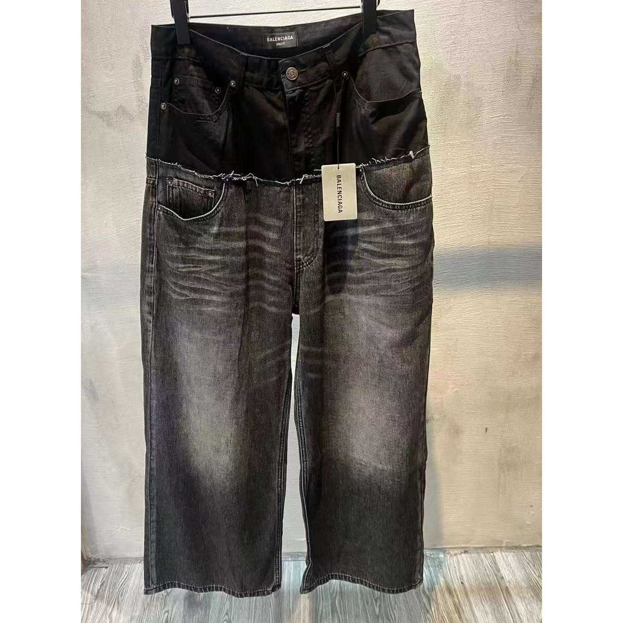 Balenciaga Large Denim Jeans - DopestKickz